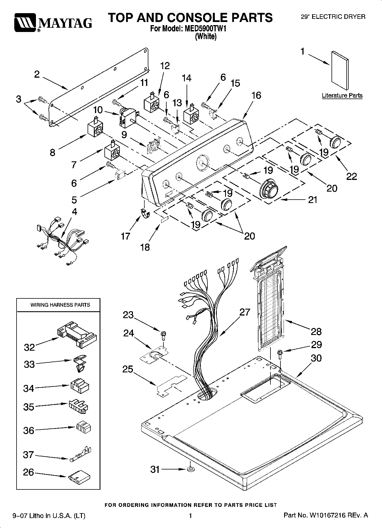 01 - TOP AND CONSOLE PARTS