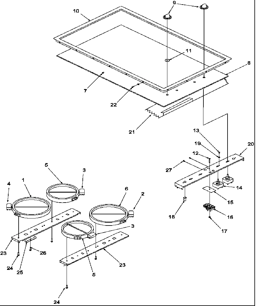 01 - COOKTOP ASSY