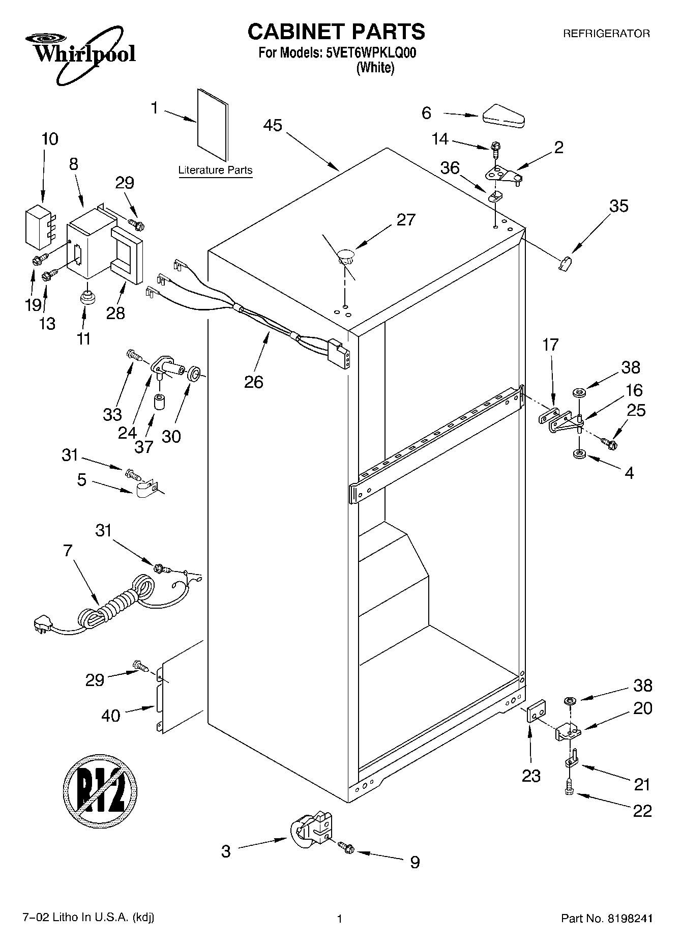 01 - CABINET, LITERATURE