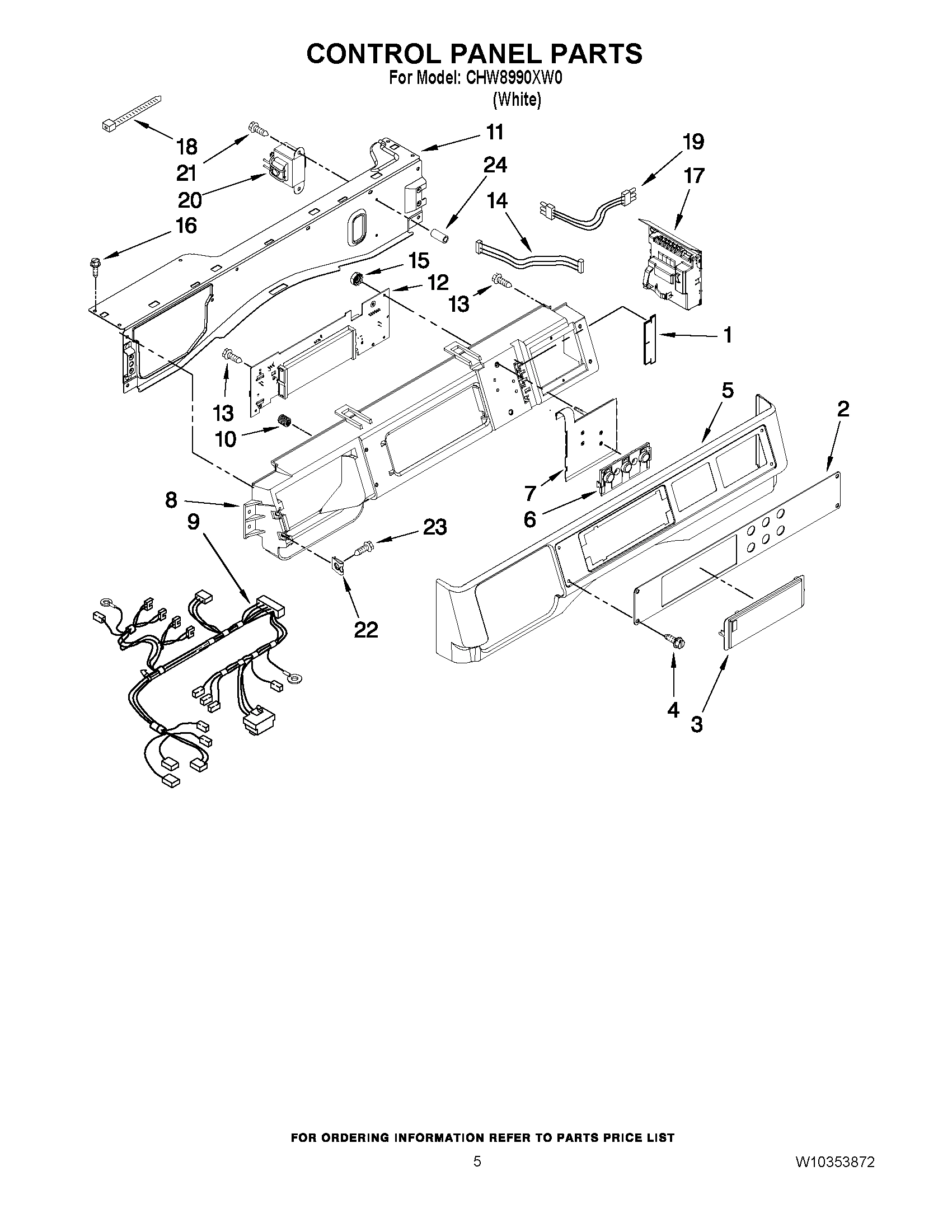 03 - CONTROL PANEL PARTS