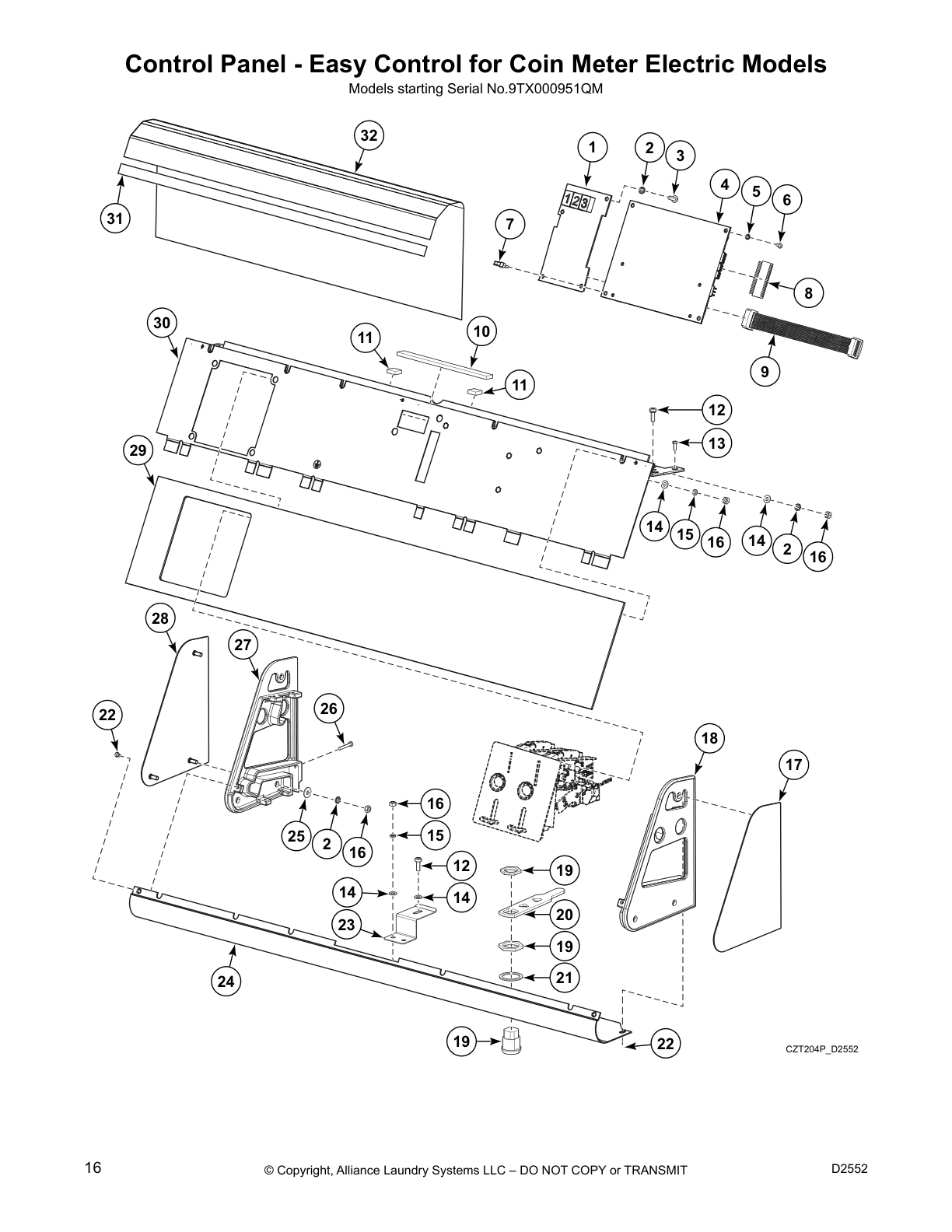 Control Panel - Easy Control for Coin Meter Electric Models
