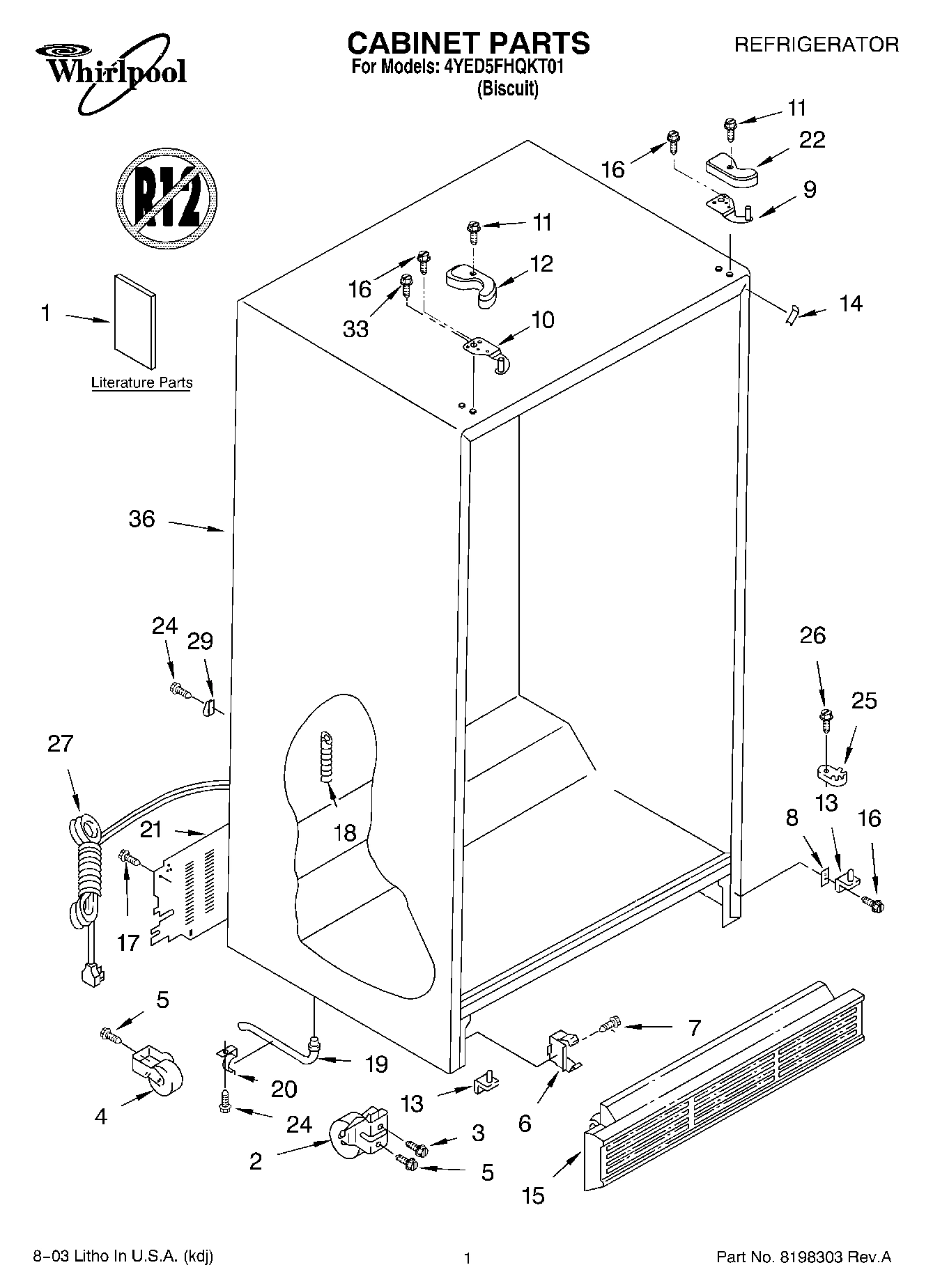 01 - CABINET PARTS