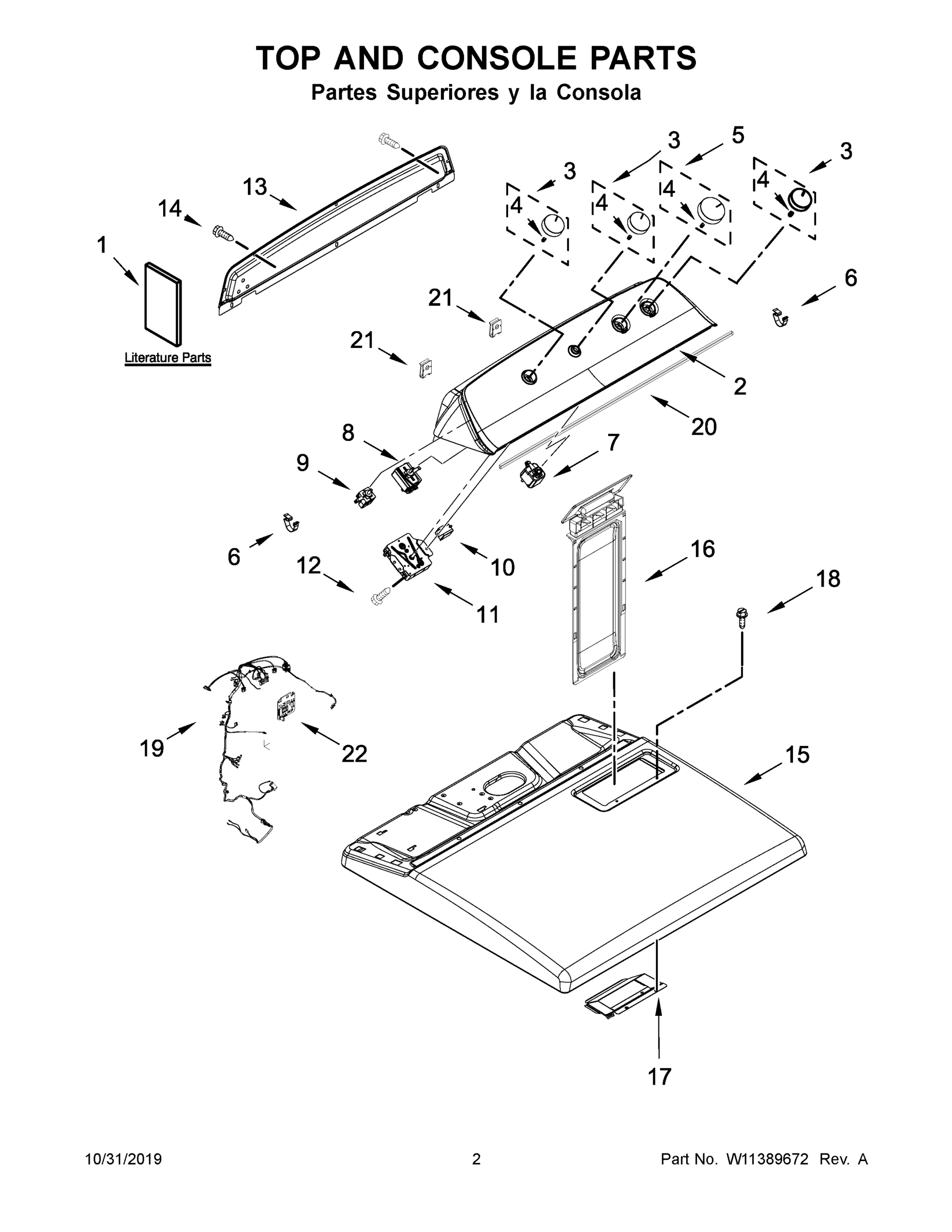 02 - TOP AND CONSOLE PARTS