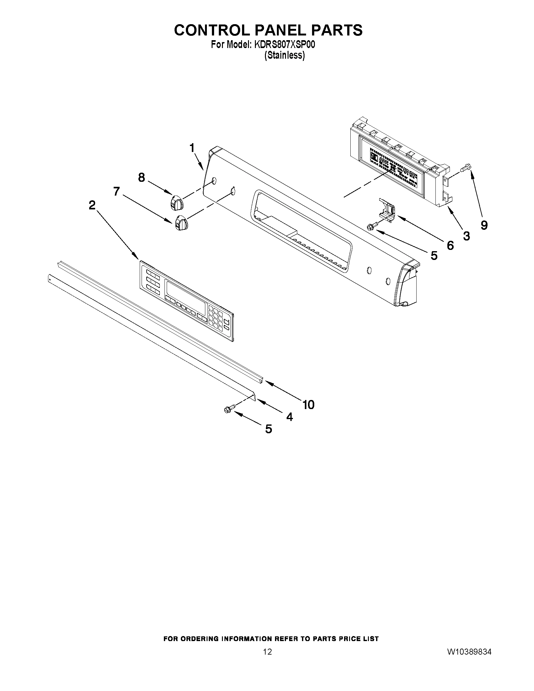 09 - CONTROL PANEL PARTS