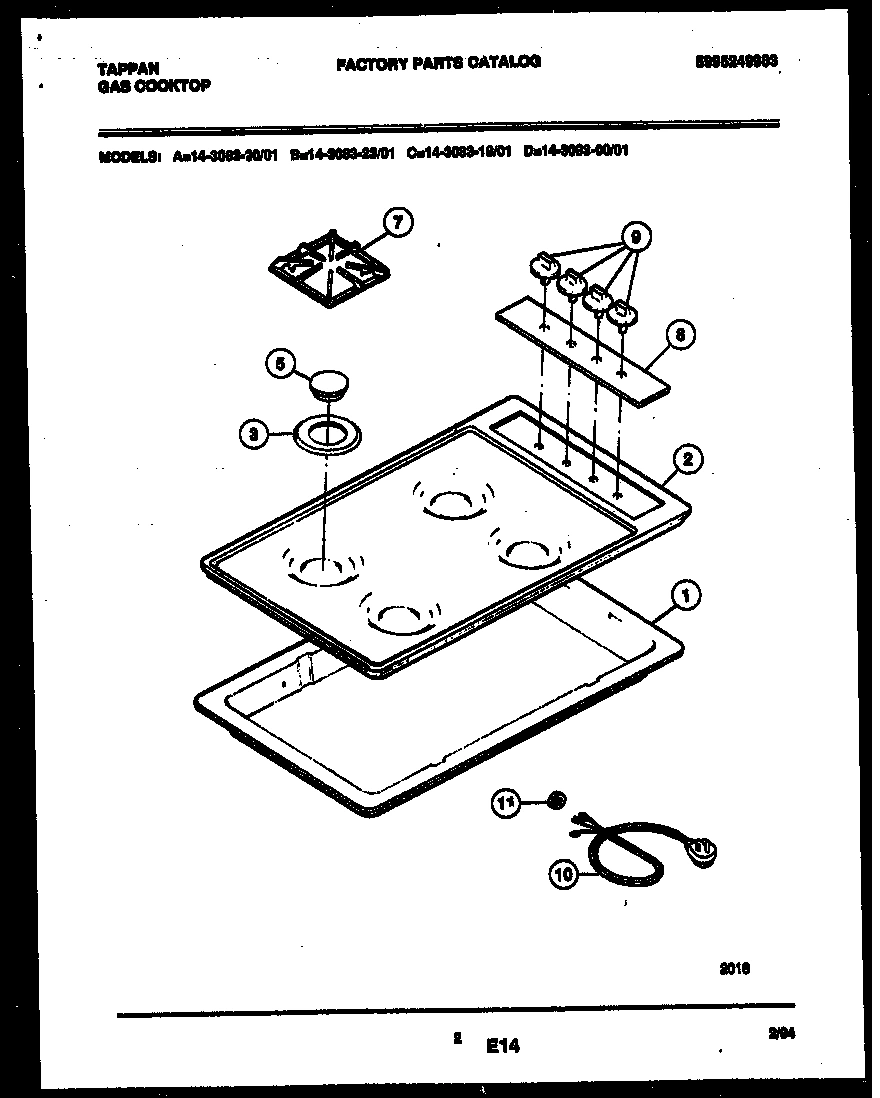 02 - COOKTOP PARTS