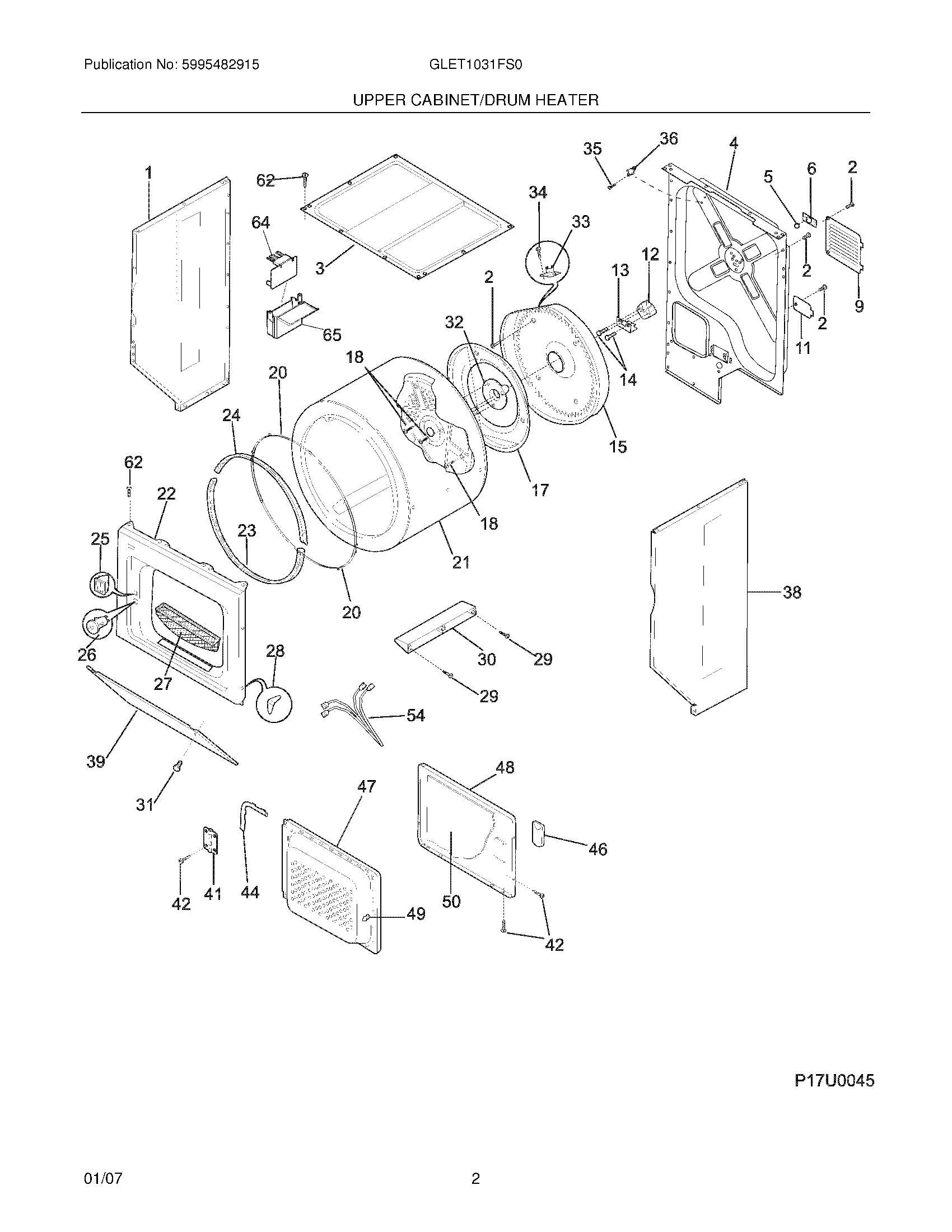 03 - UPPER CABINET/DRUM HEATER