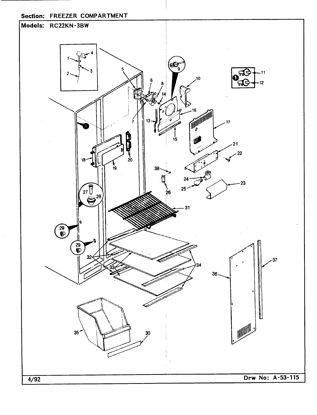 01 - FREEZER COMPARTMENT