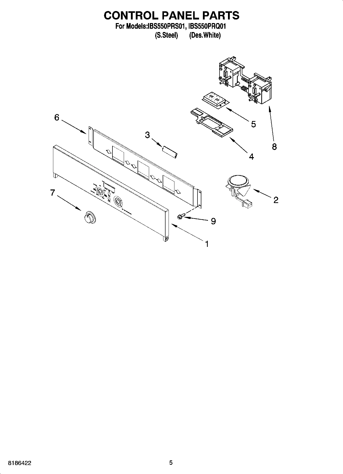 04 - CONTROL PANEL PARTS
