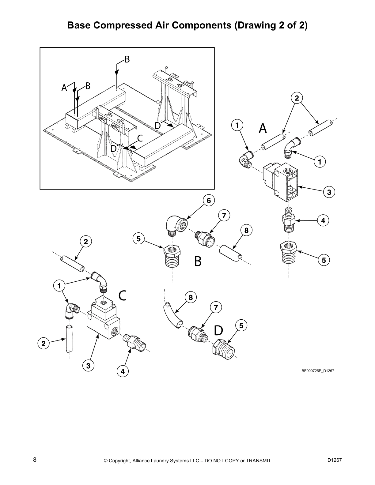 Base Compressed Air Components (Drawing 2 of 2)