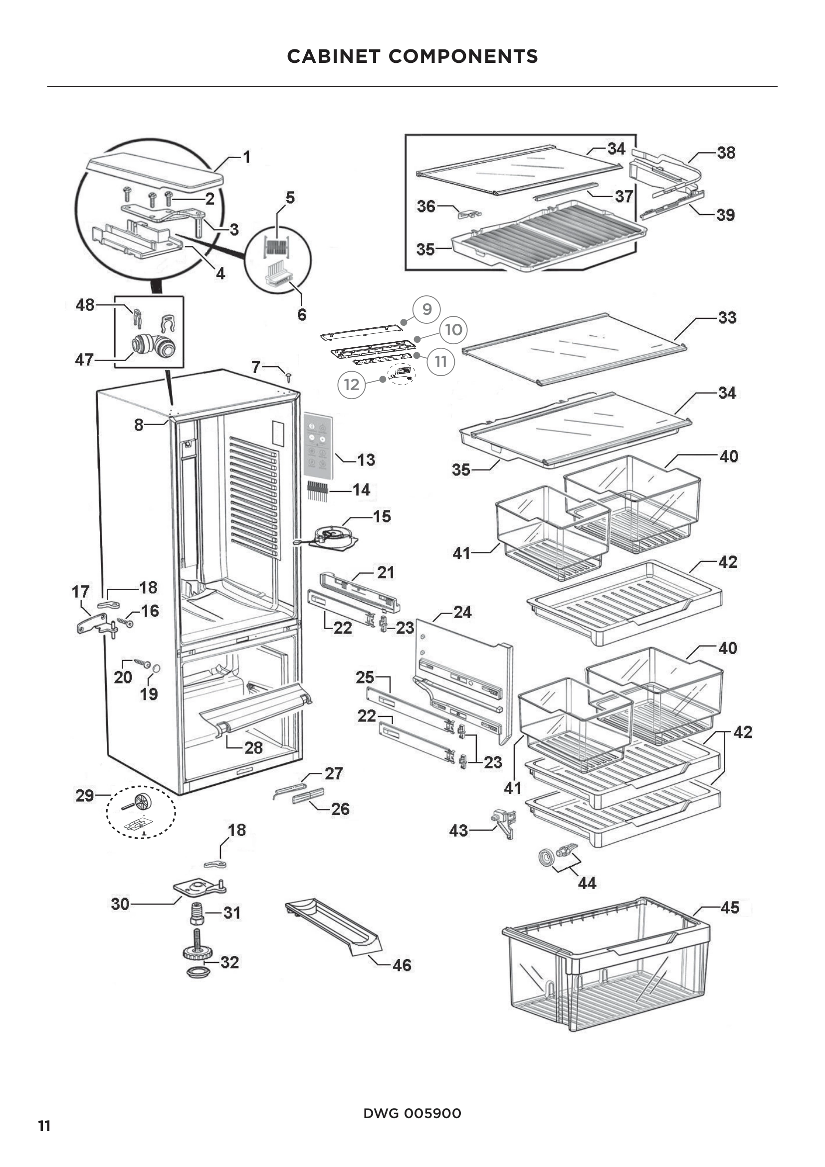 CABINET COMPONENTS