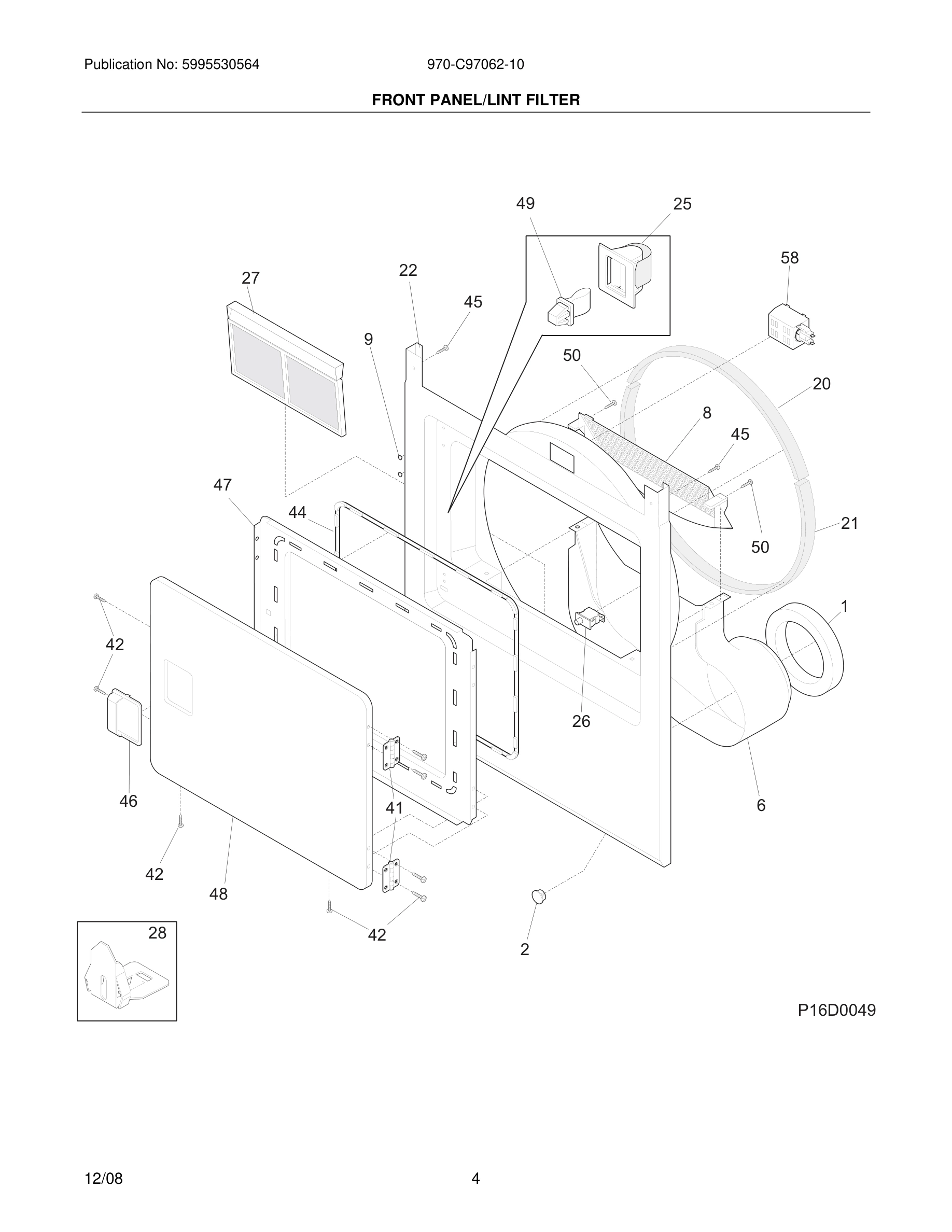05 - FRONT PANEL/LINT FILTER