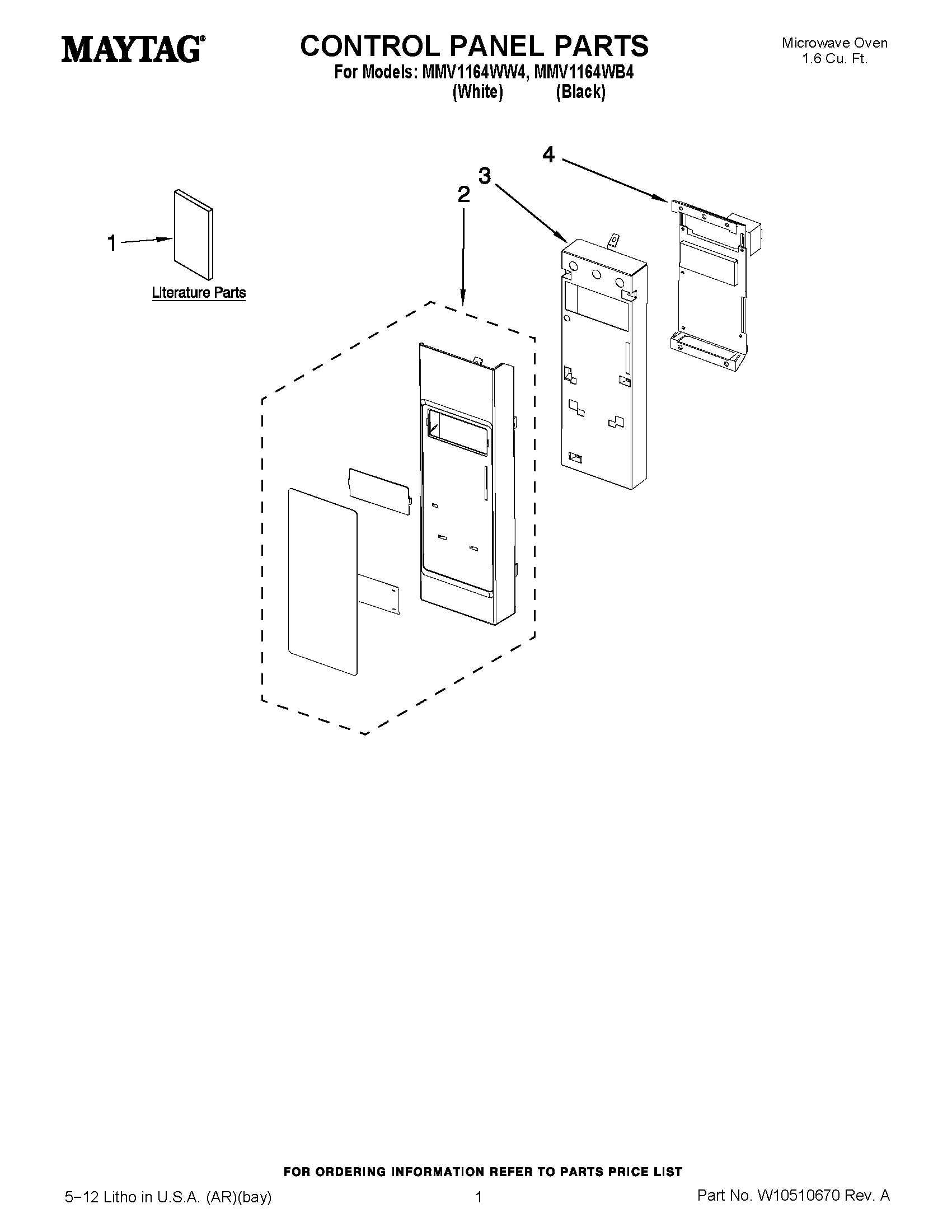 01 - CONTROL PANEL PARTS