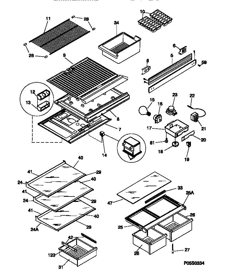 04 - SHELVES/CONTROLS