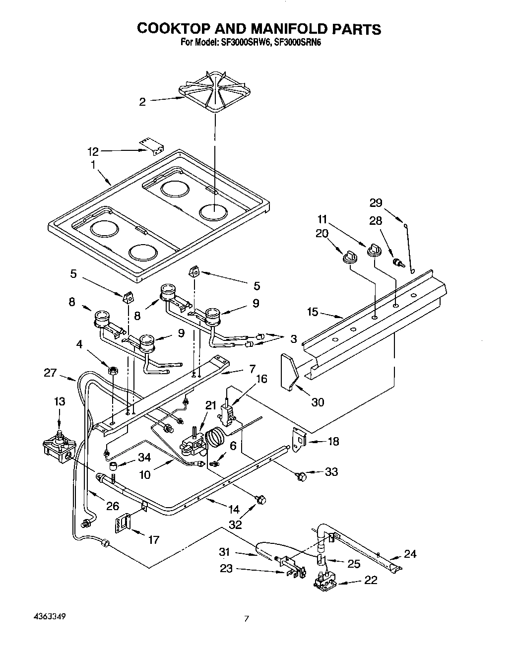 05 - COOKTOP AND MANIFOLD, LIT/OPTIONAL
