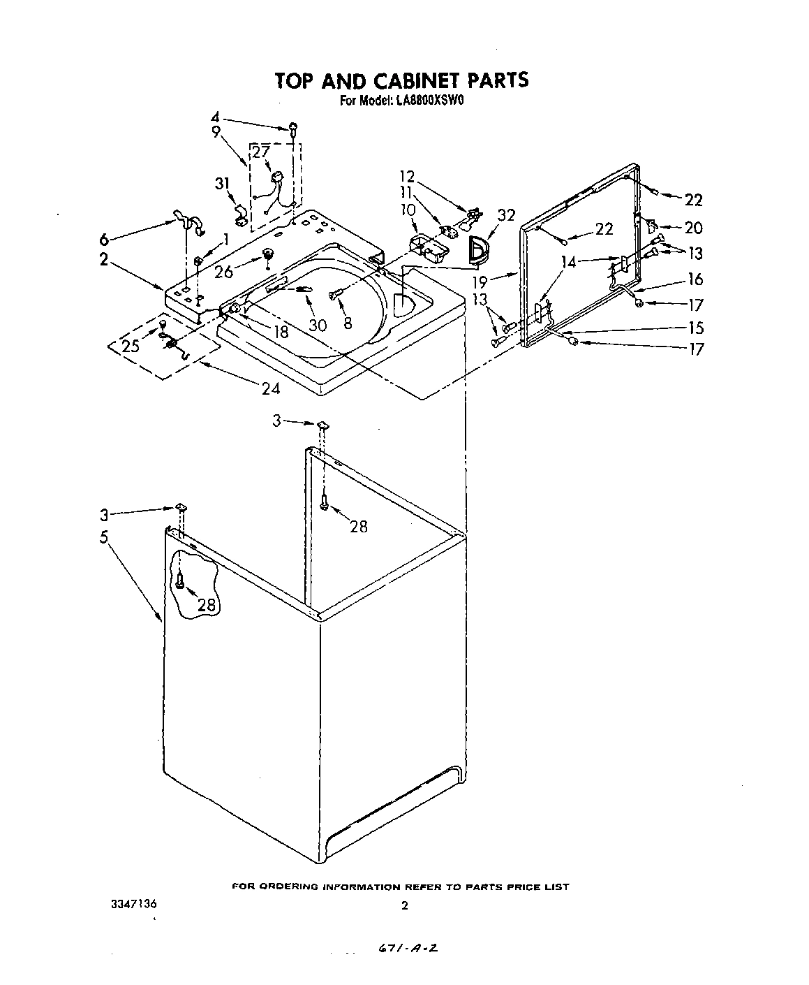 02 - TOP AND CABINET , LITERATURE AND OPTIONAL