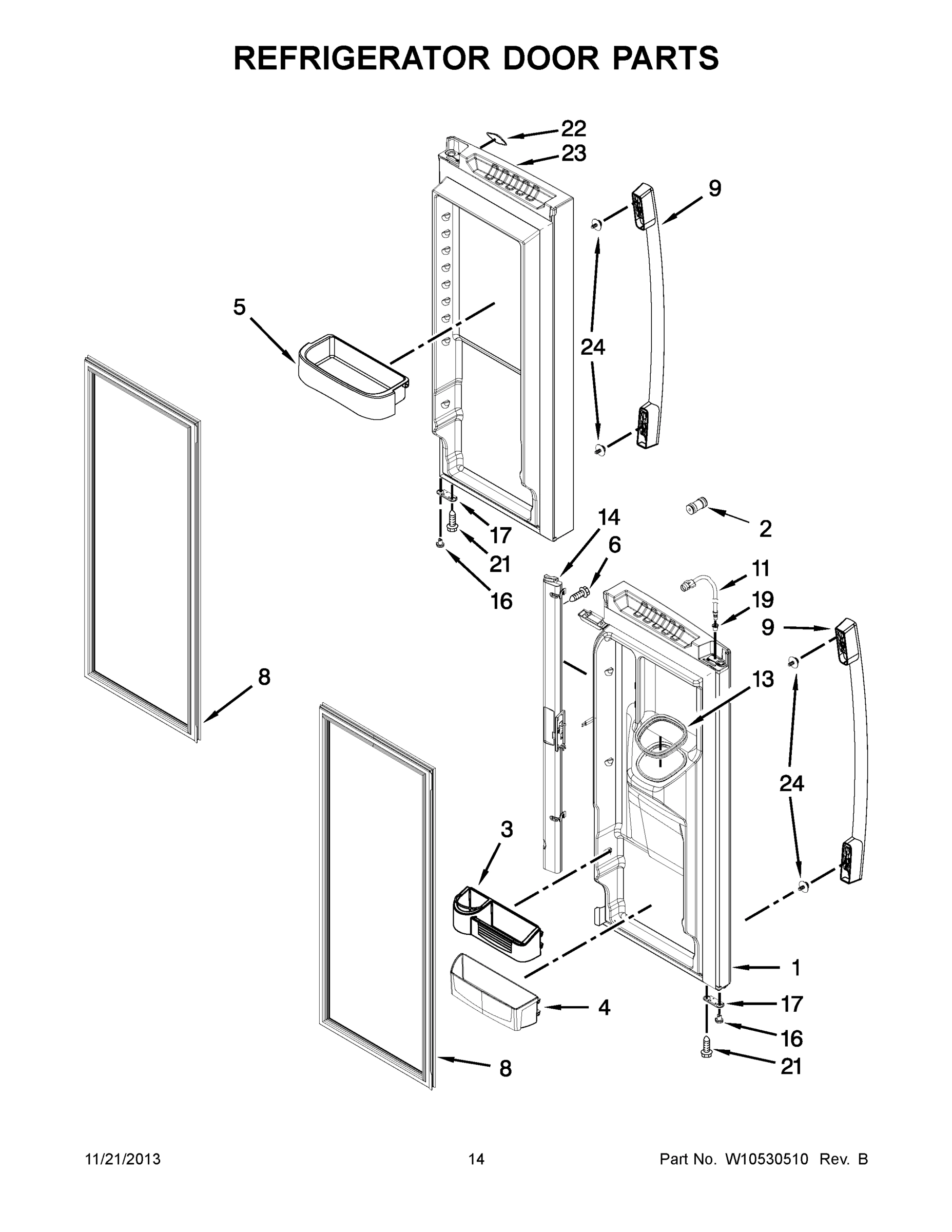 08 - REFRIGERATOR DOOR PARTS