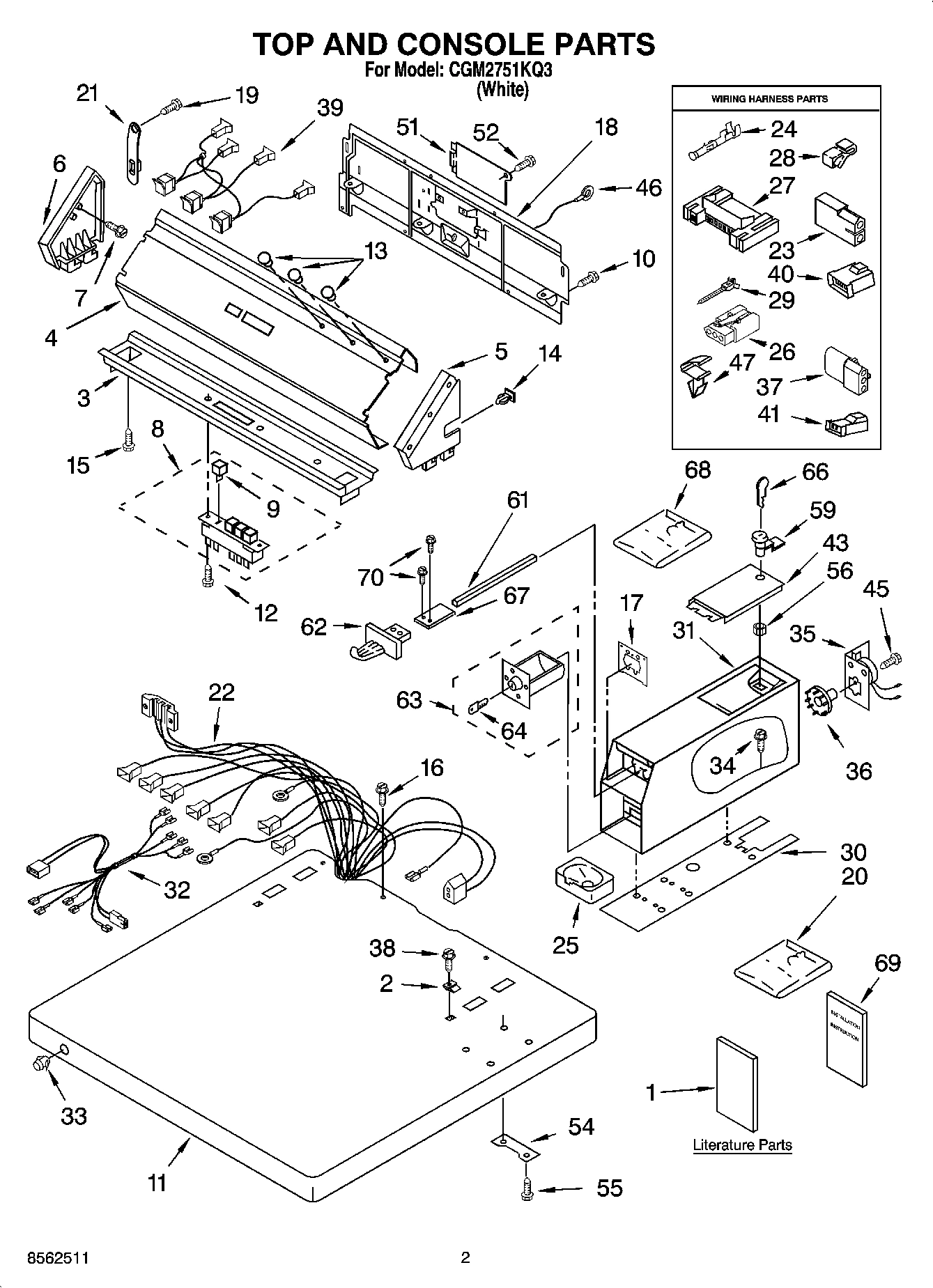 01 - TOP AND CONSOLE PARTS