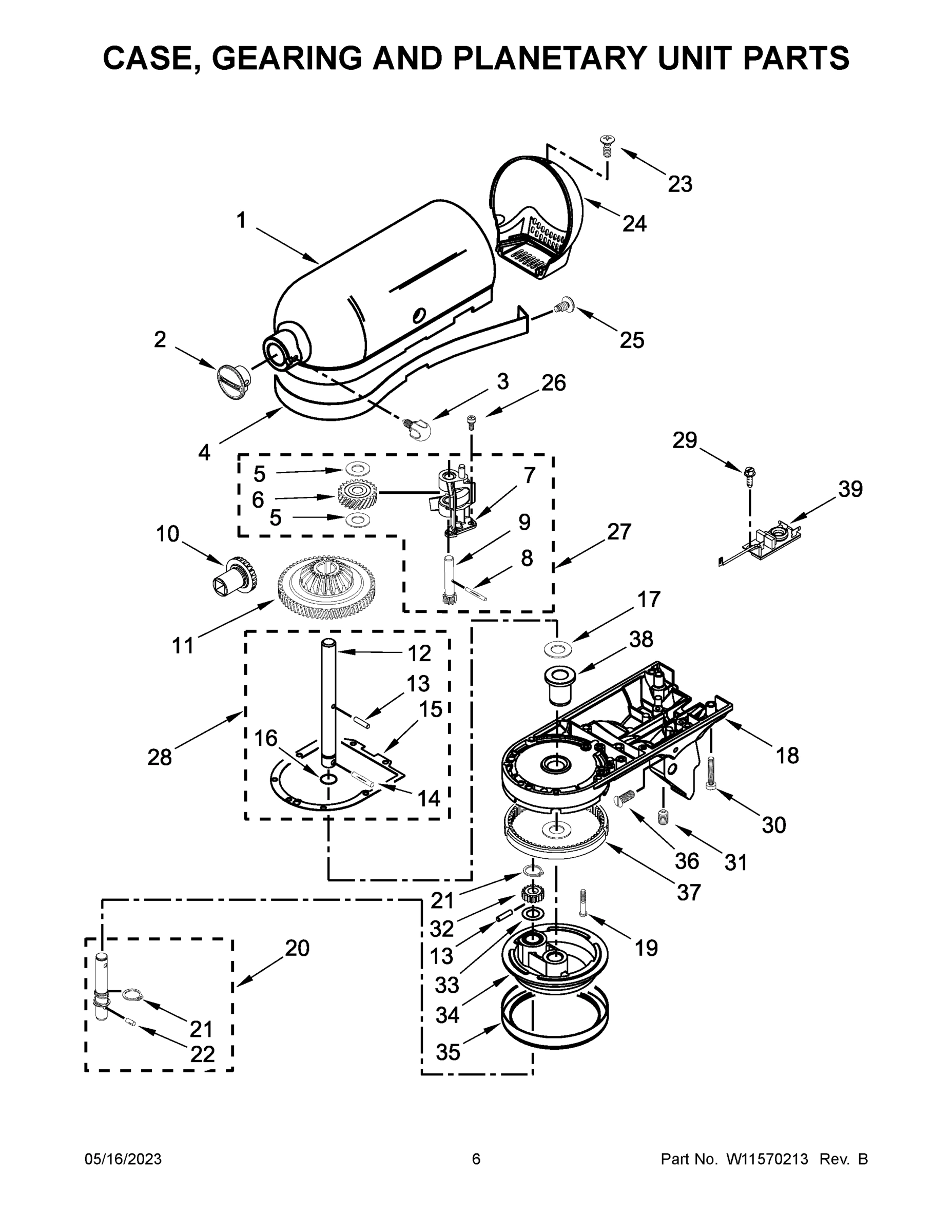 04 - CASE, GEARING AND PLANETARY UNIT PARTS