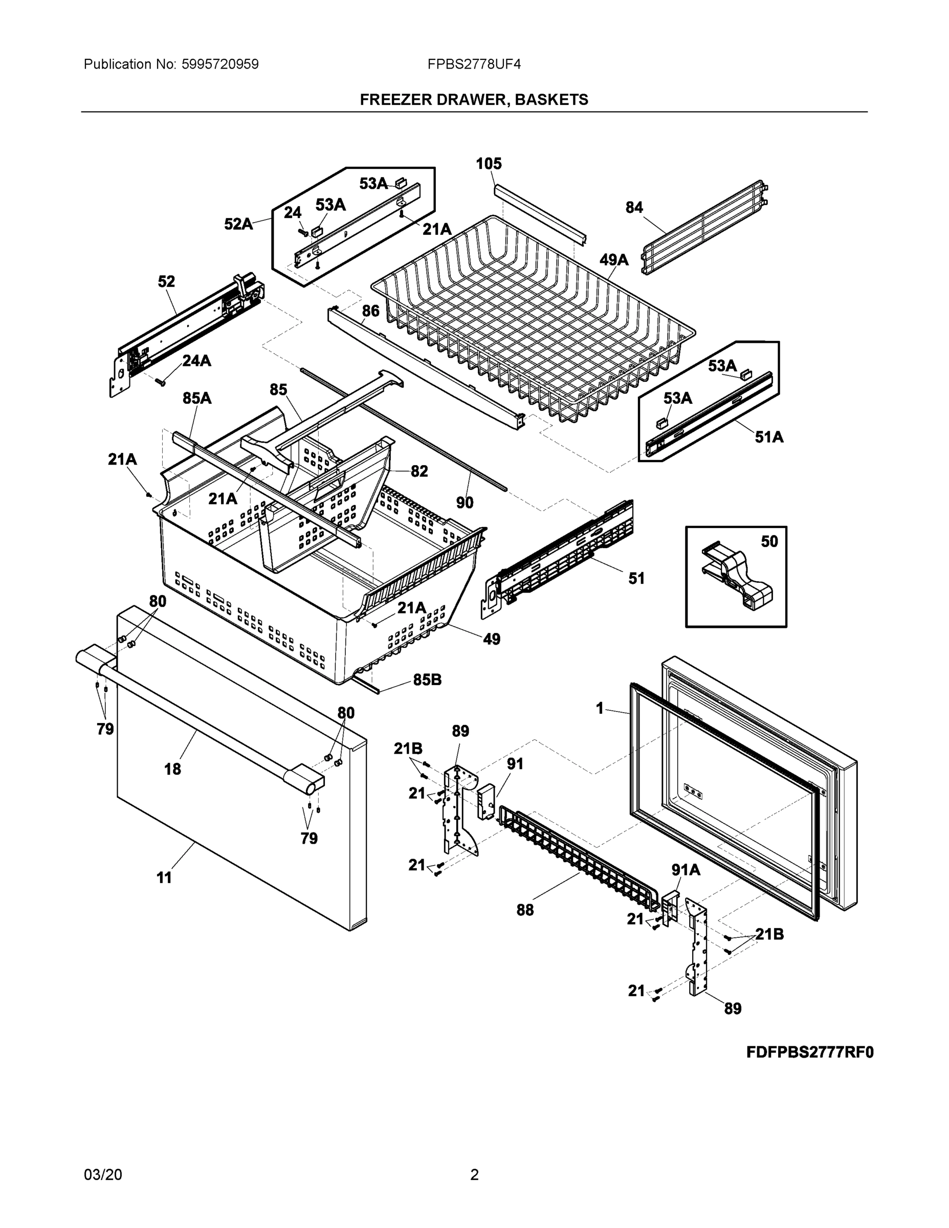 02 - FREEZER DRAWER, BASKETS