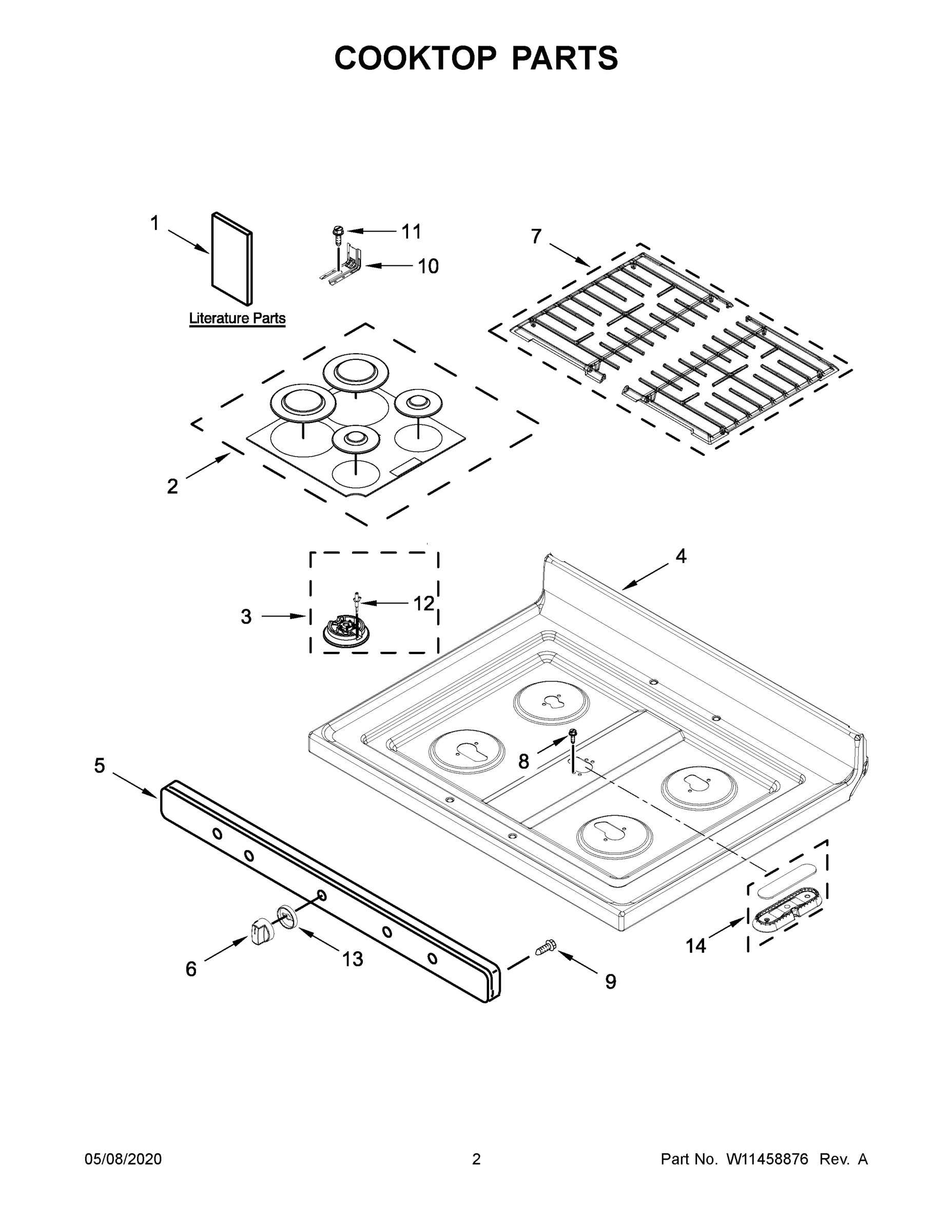 02 - COOKTOP PARTS
