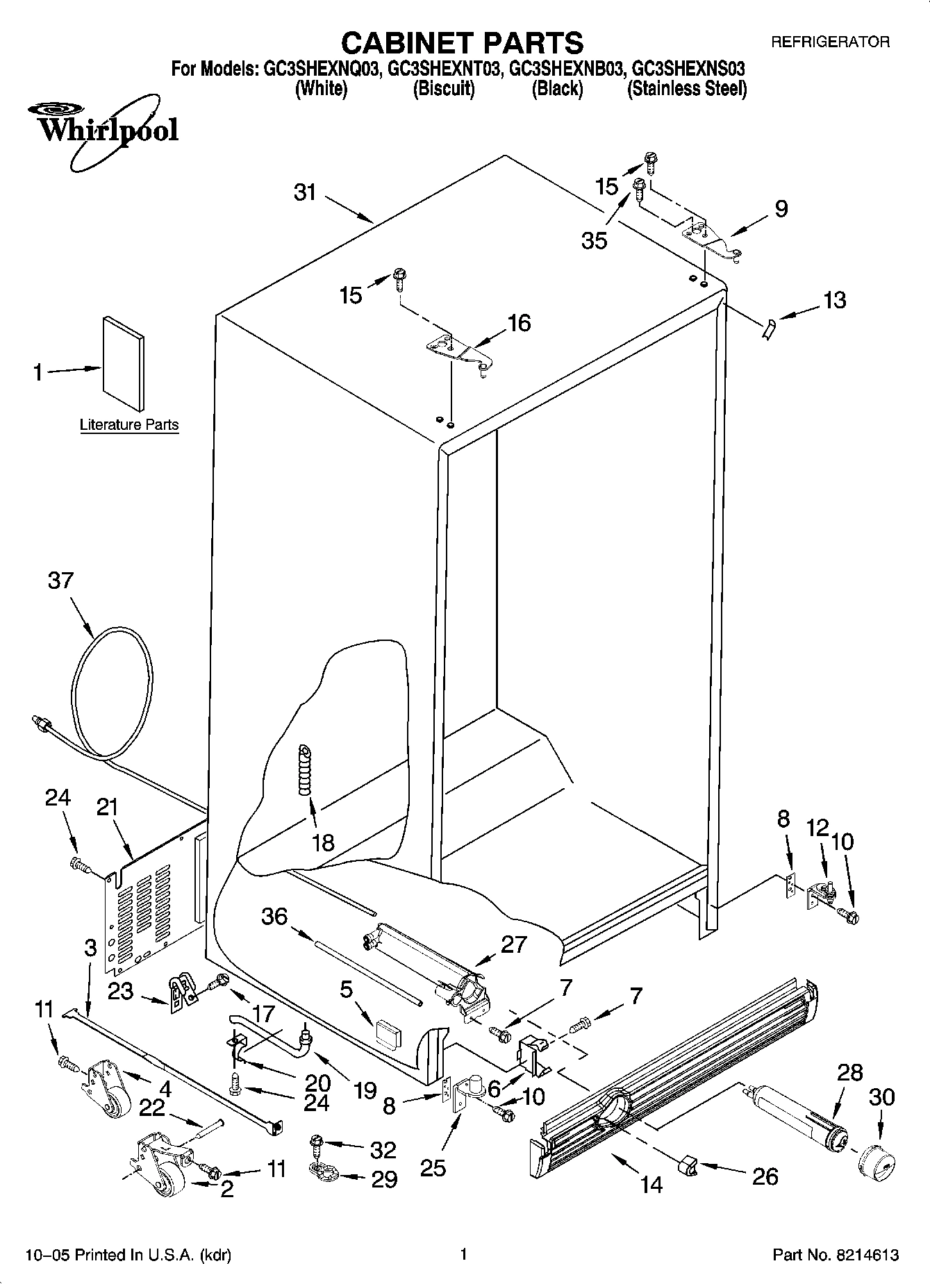 01 - CABINET PARTS