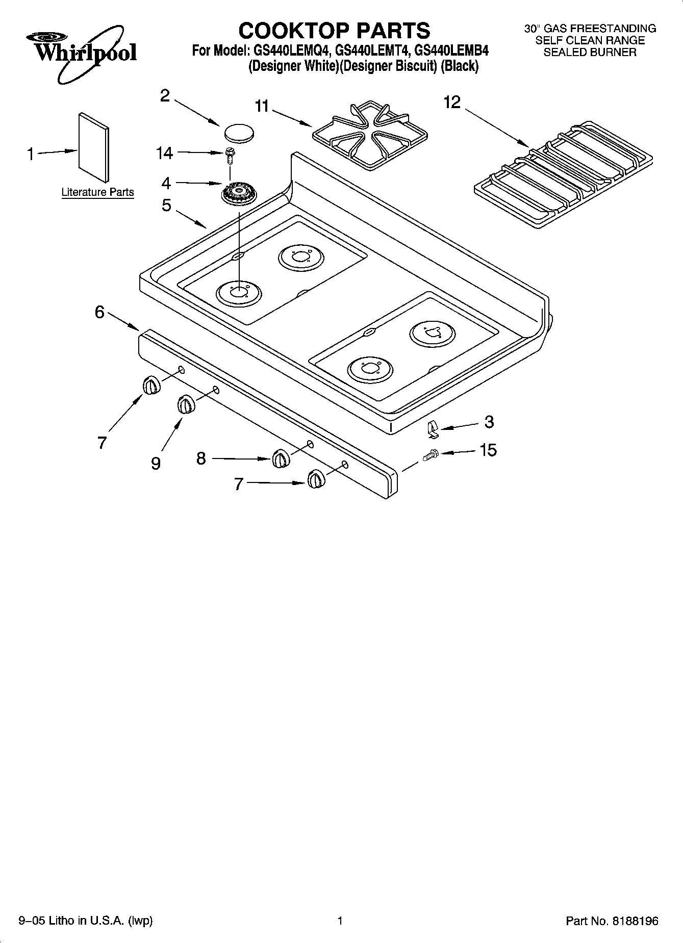 01 - COOKTOP PARTS
