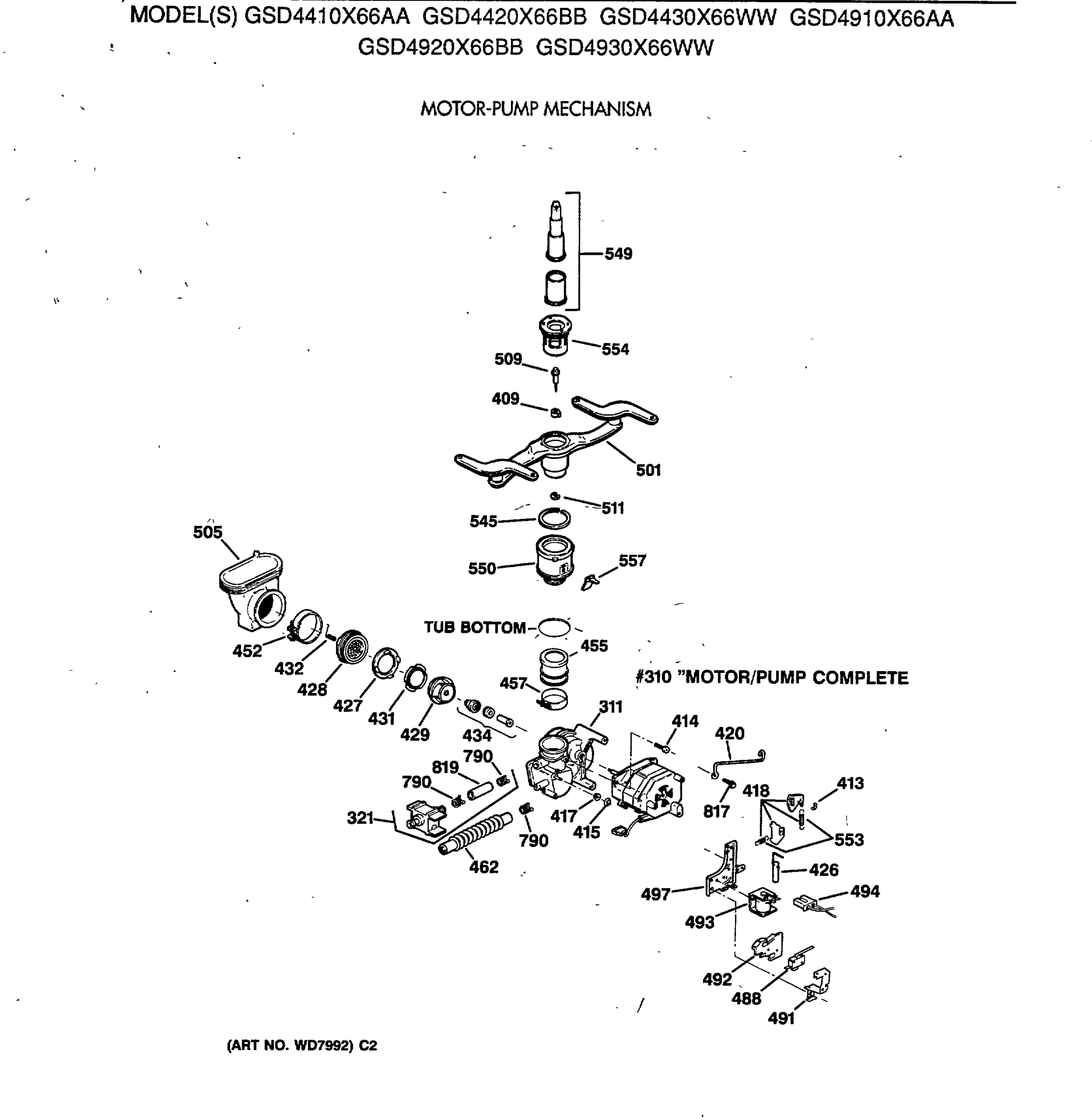 MOTOR-PUMP MECHANISM