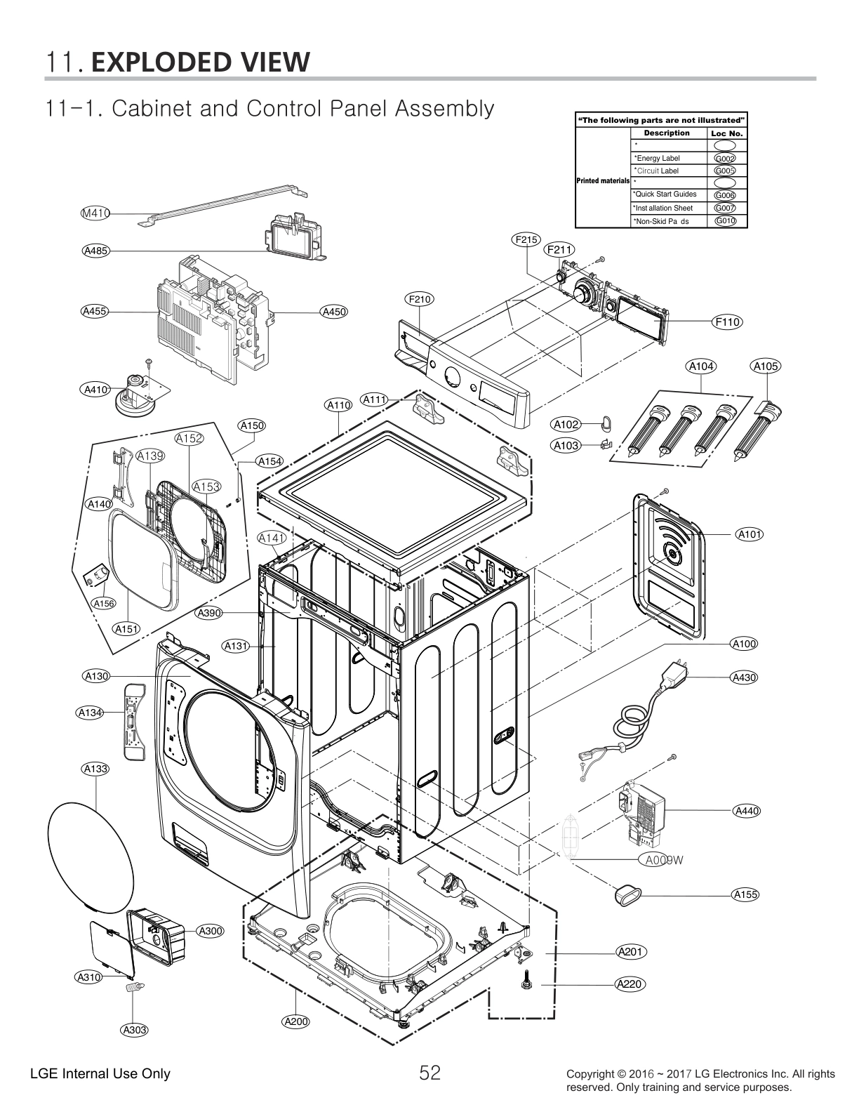 CABINET AND CONTROL PANEL ASSEMBLY