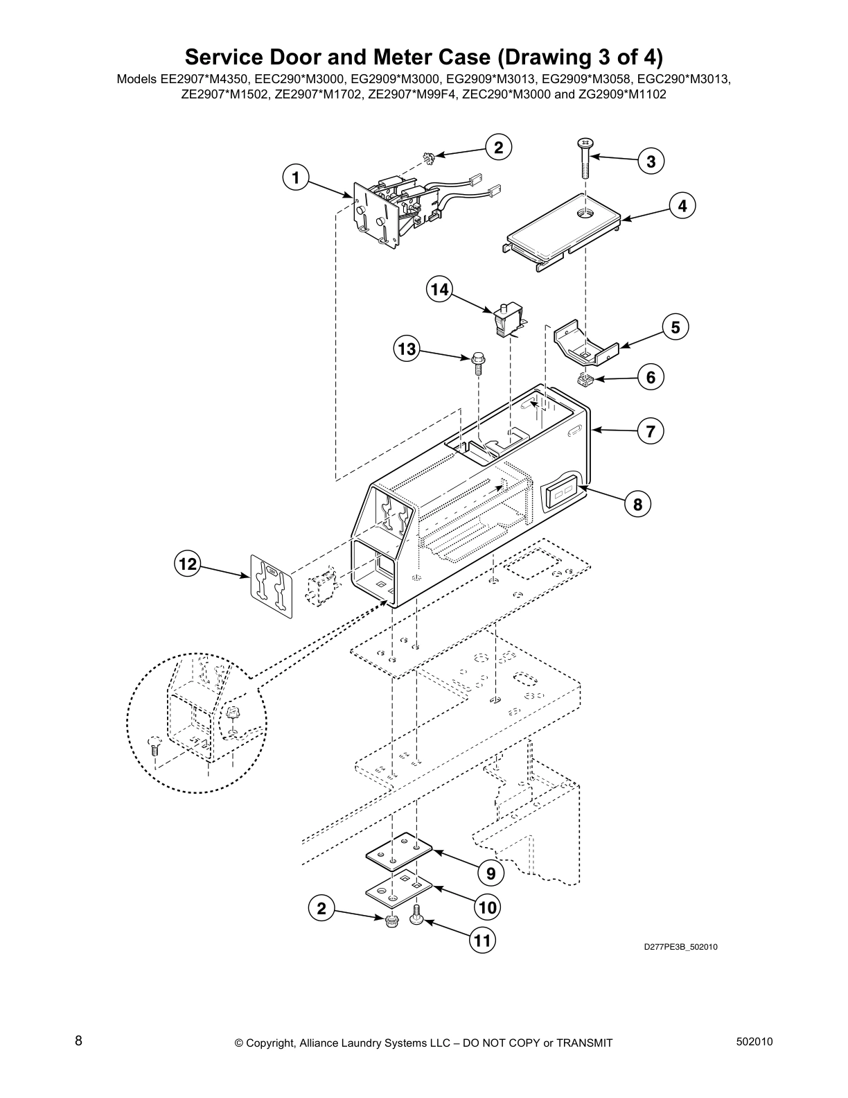 Service Door and Meter Case (Drawing 3 of 4)
