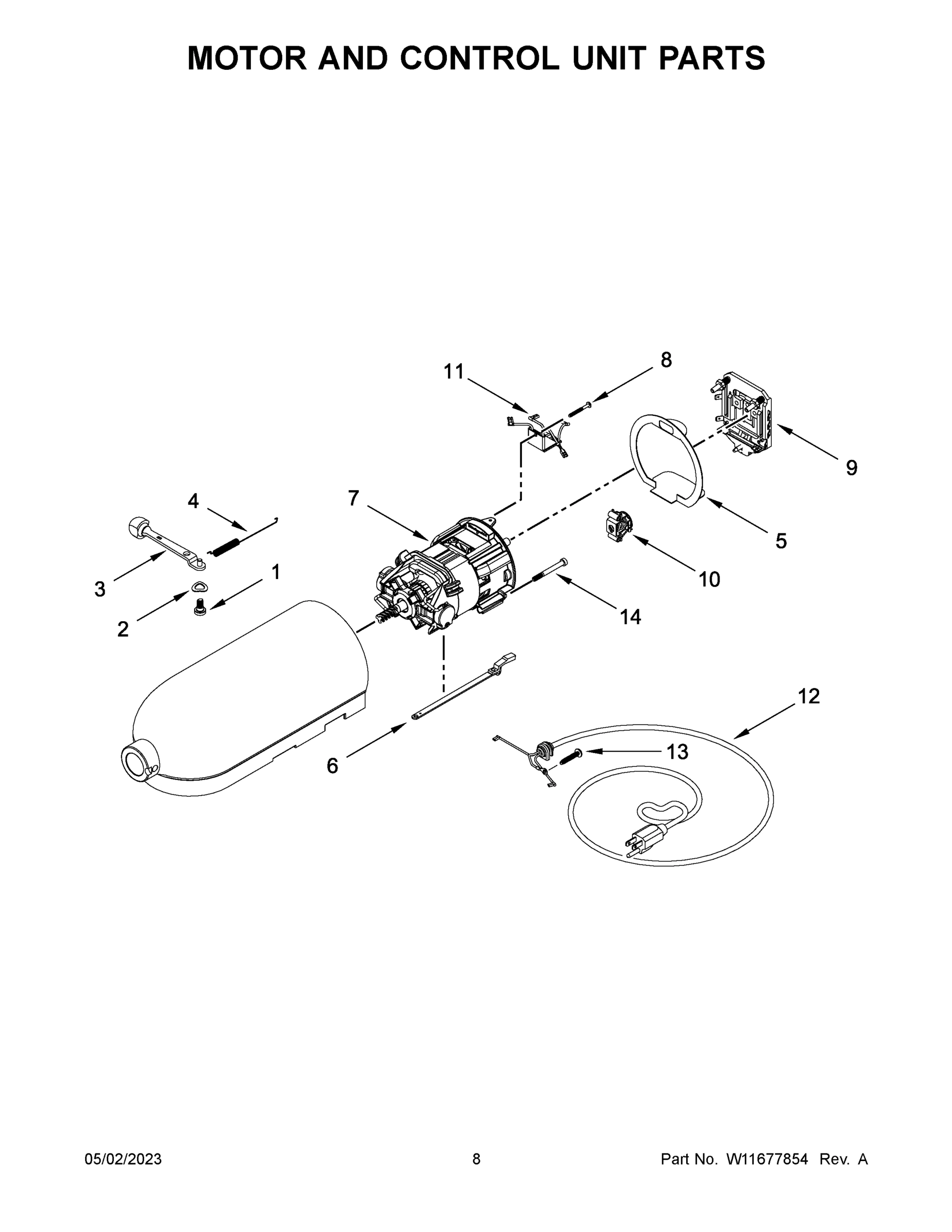 05 - MOTOR AND CONTROL UNIT PARTS