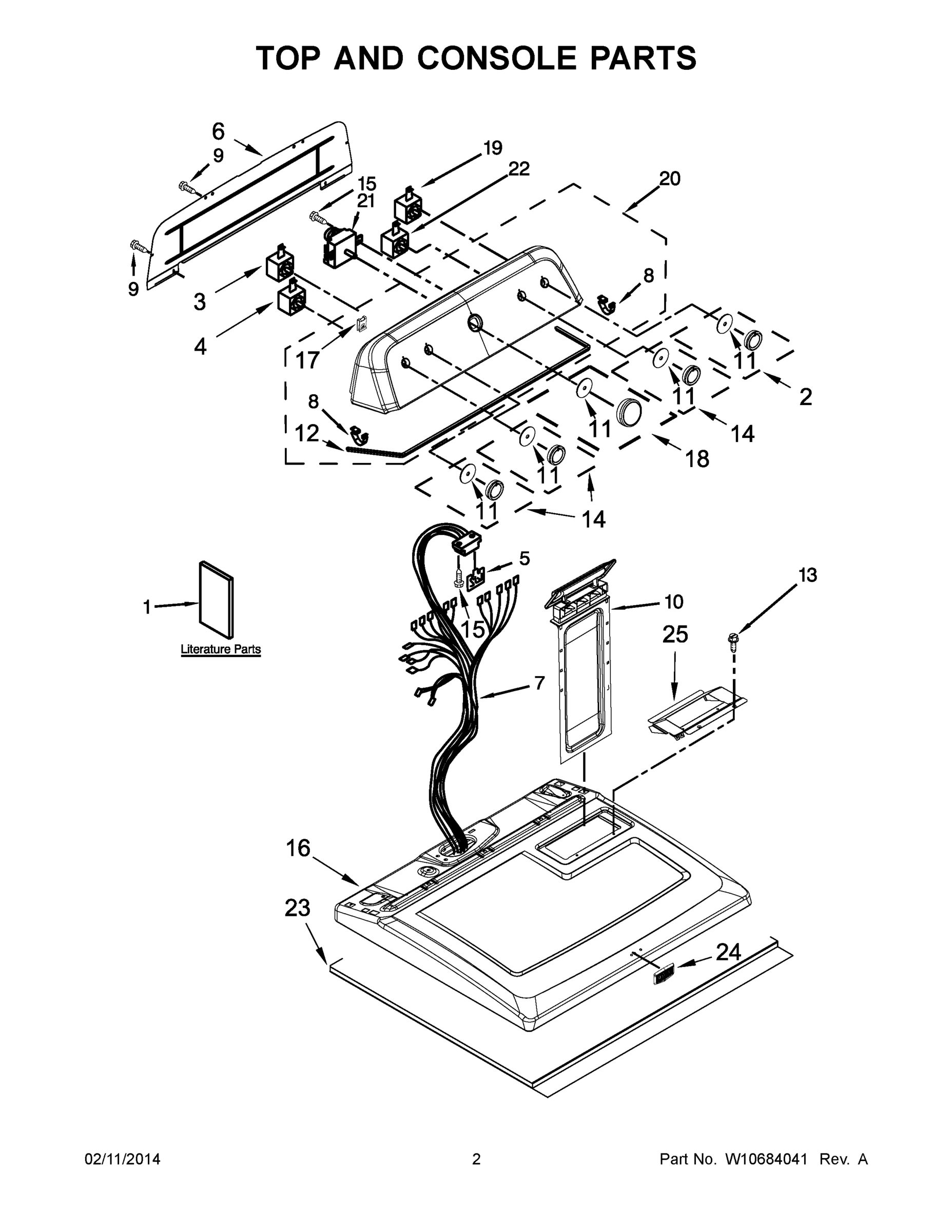 02 - TOP AND CONSOLE PARTS
