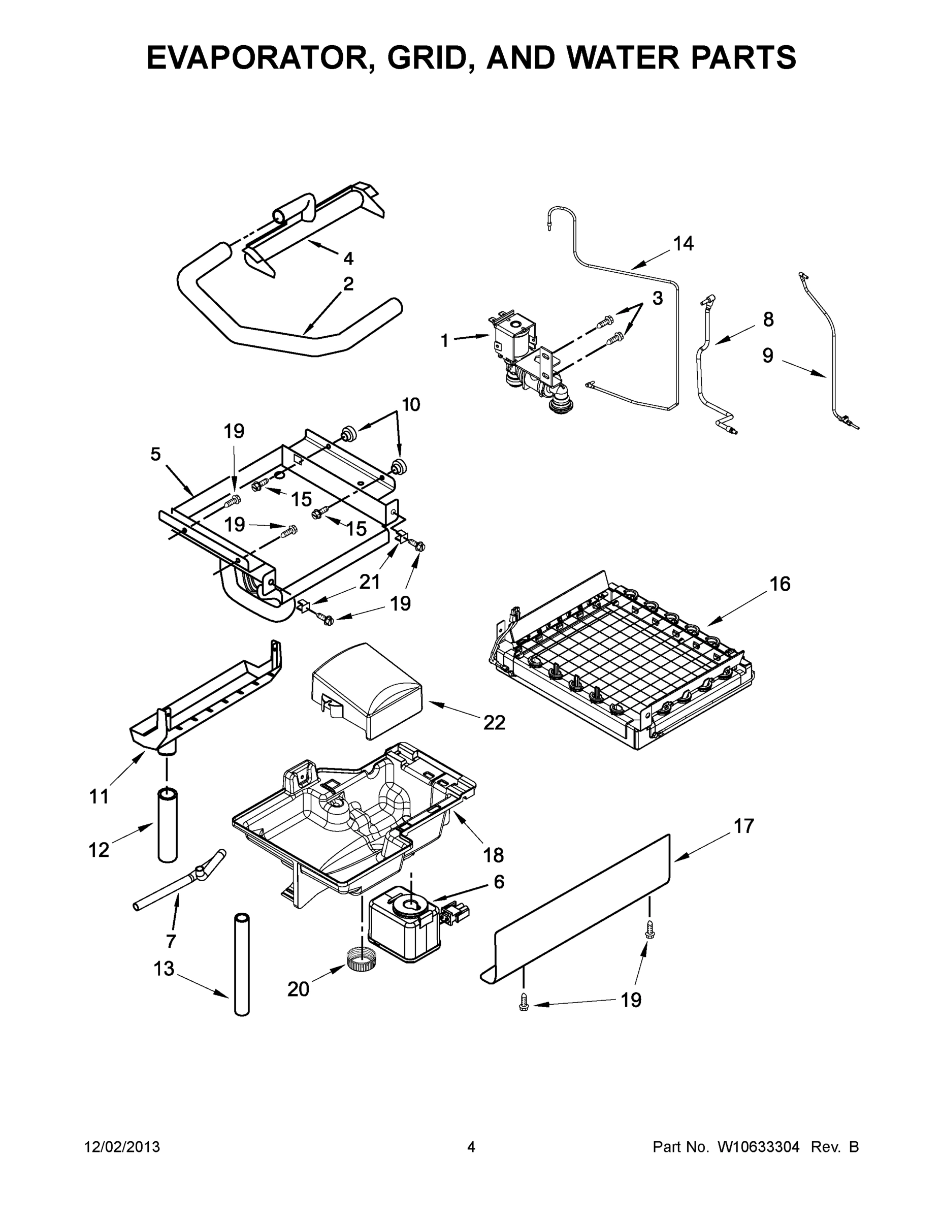 03 - EVAPORATOR, GRID, AND WATER PARTS