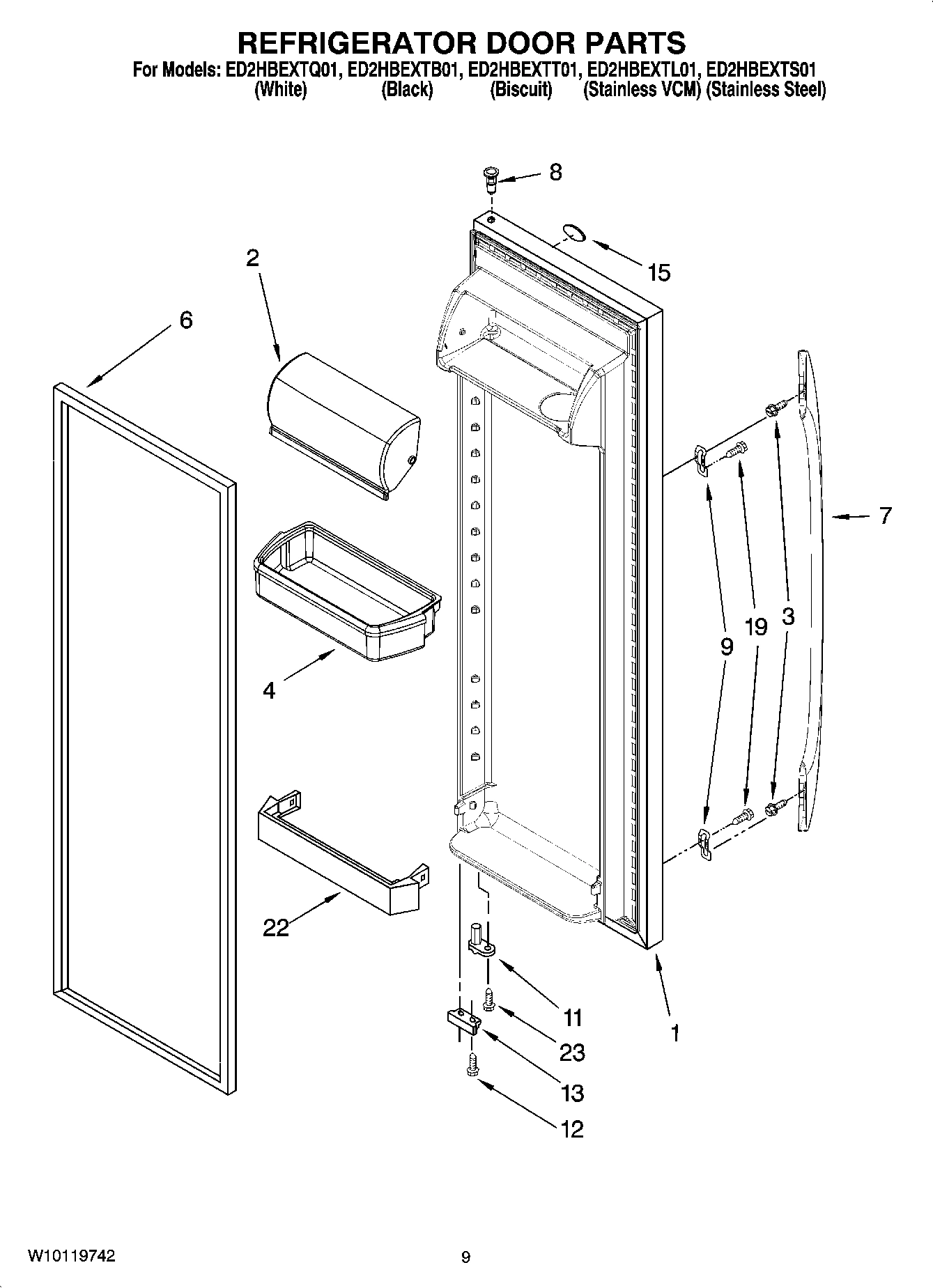 06 - REFRIGERATOR DOOR PARTS