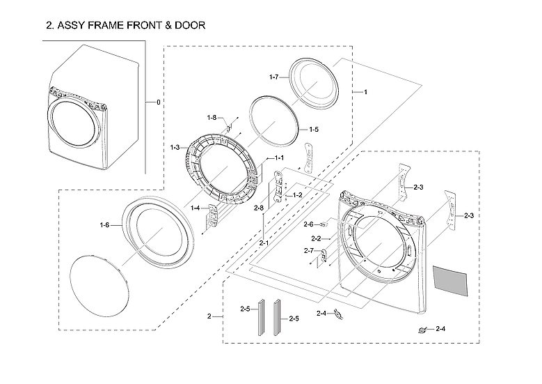 Front Frame & Door Assembly