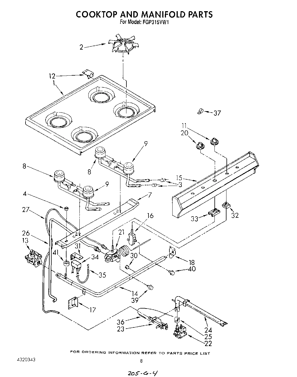 06 - COOKTOP AND MANIFOLD, LIT/OPTIONAL