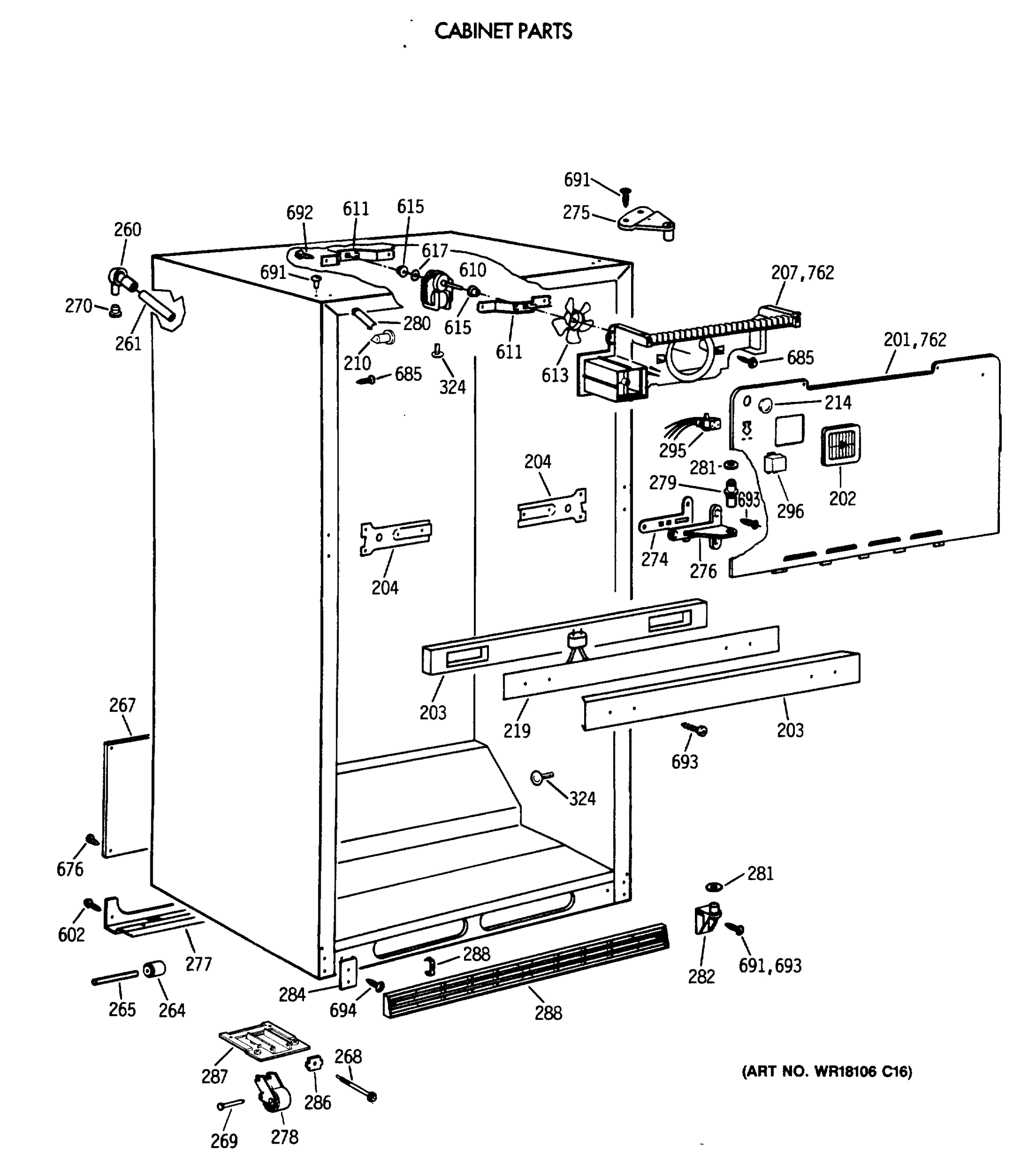 CABINET PARTS