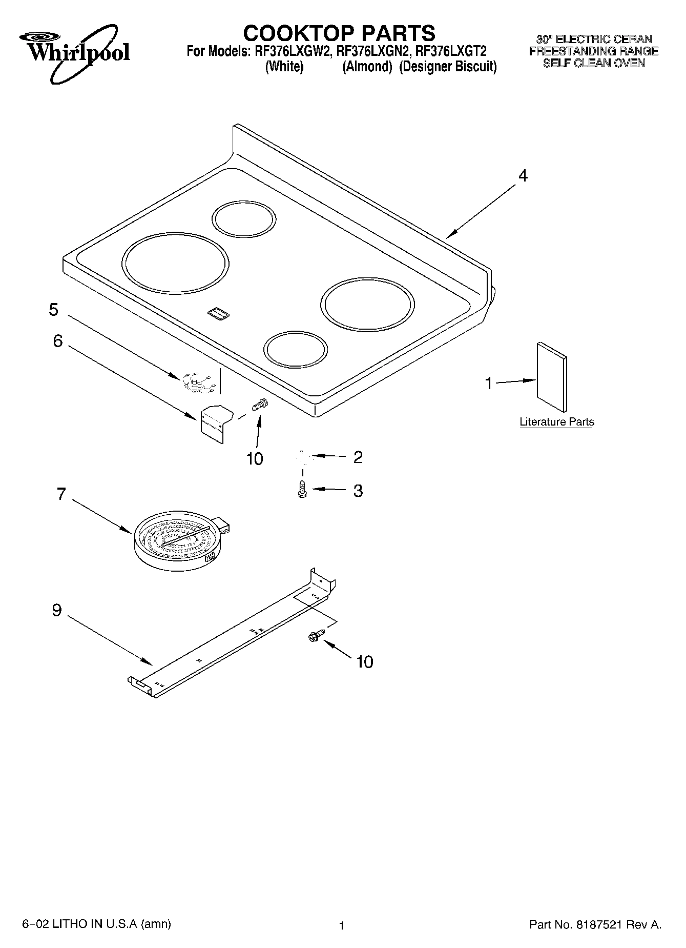 01 - COOKTOP, LITERATURE