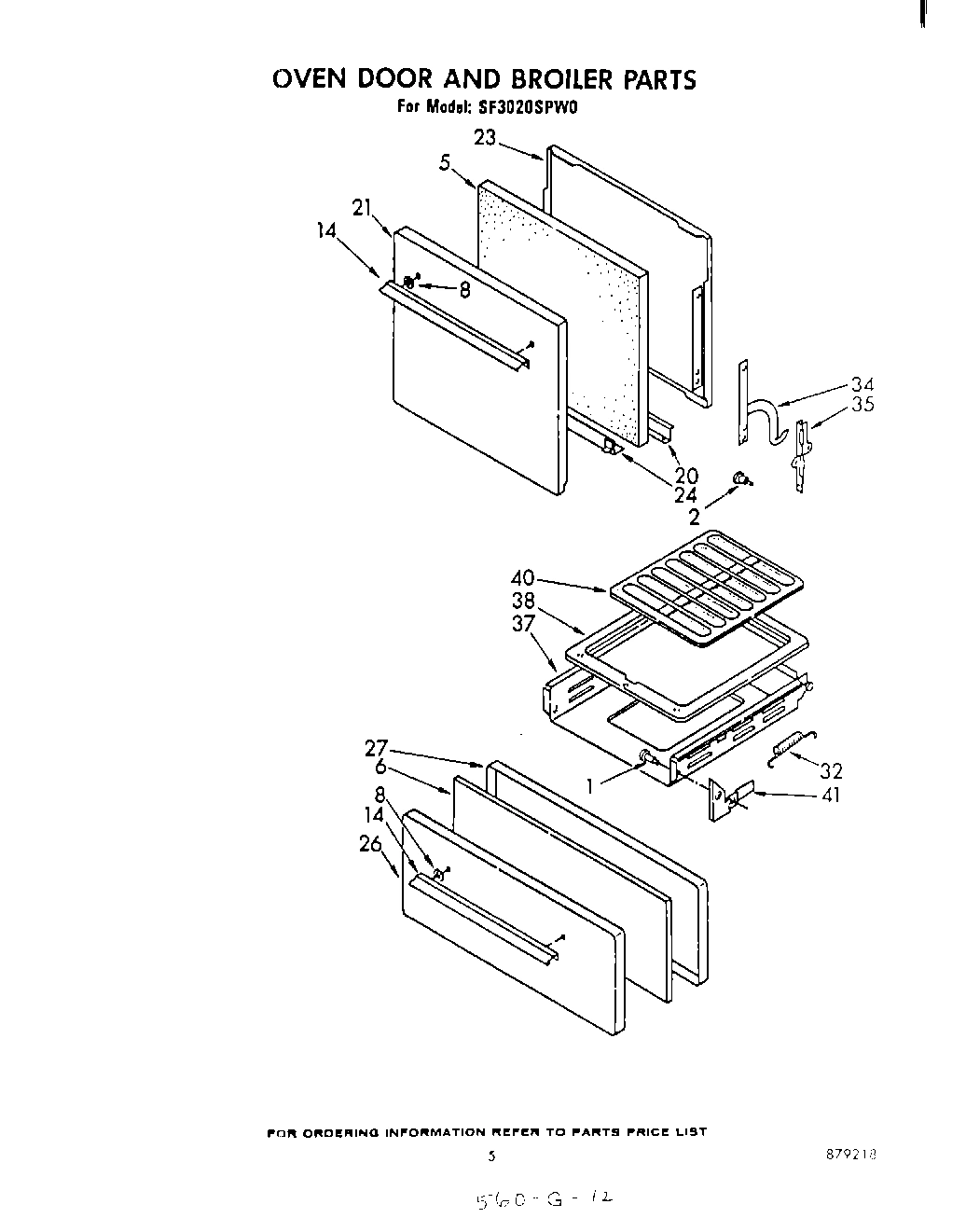 04 - OVEN DOOR AND BROILER
