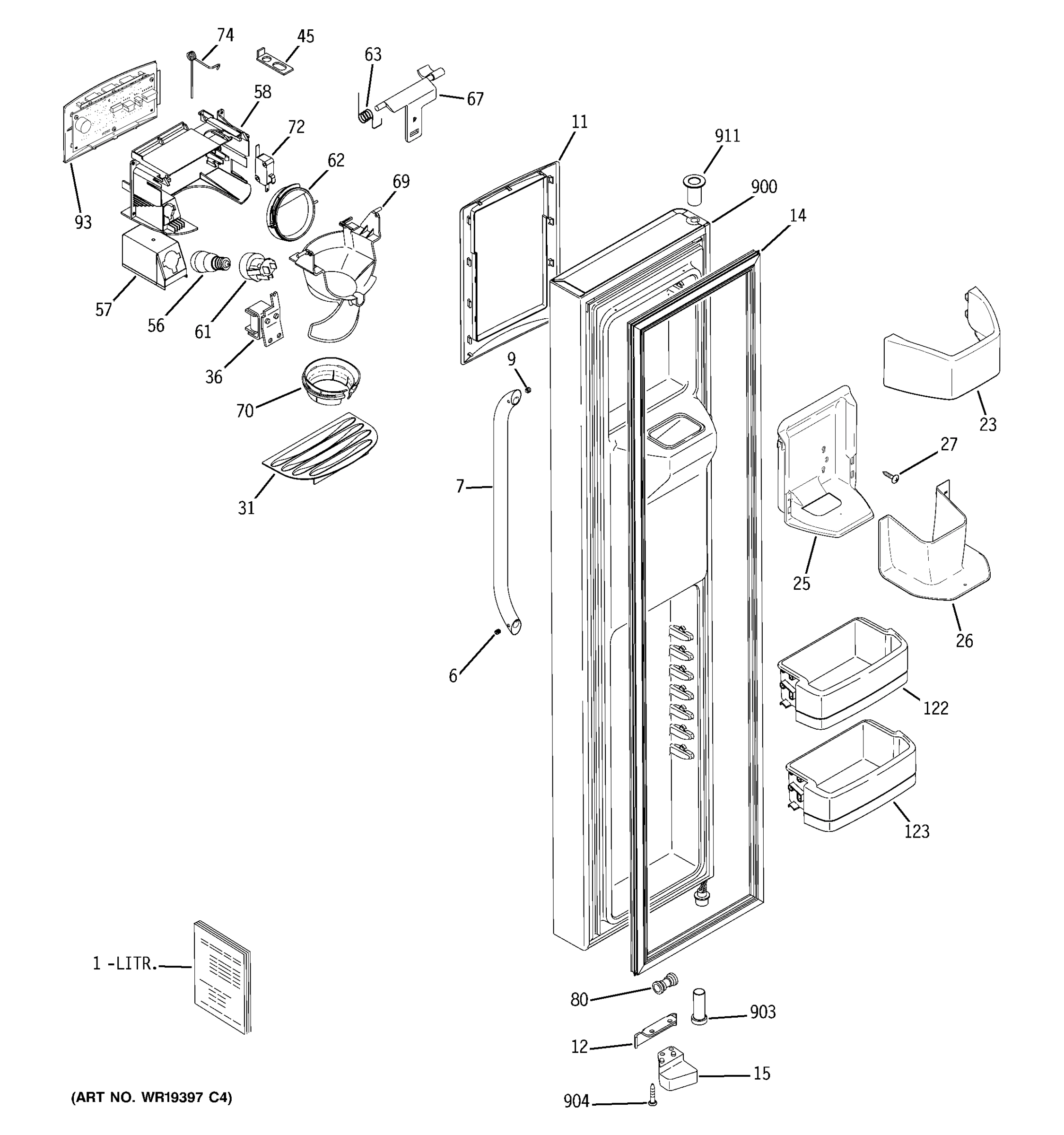 FREEZER DOOR