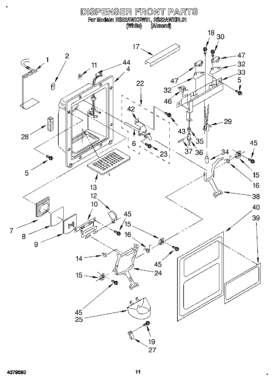 08 - DISPENSER FRONT