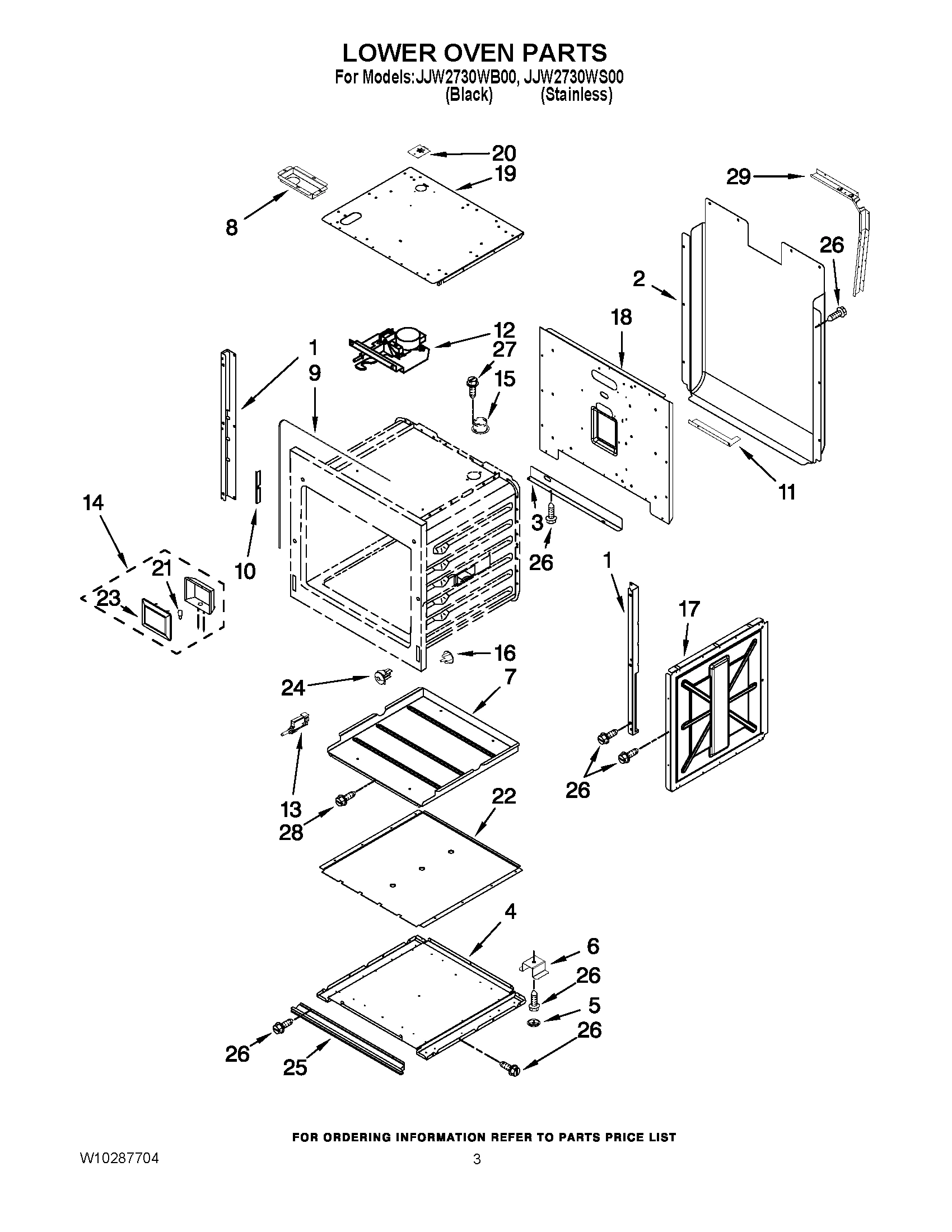 02 - LOWER OVEN PARTS