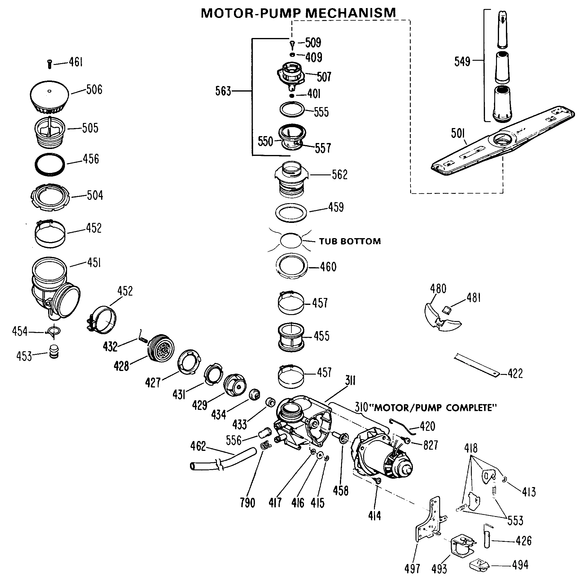 MOTOR-PUMP MECHANISM