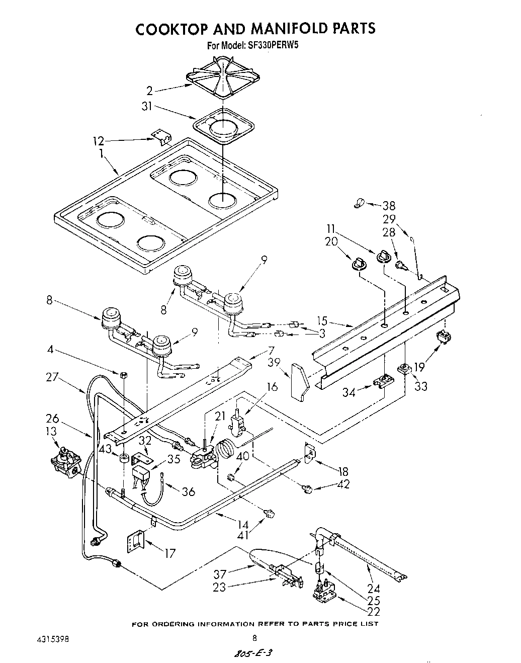 06 - COOK TOP AND MANIFOLD , LITERATURE