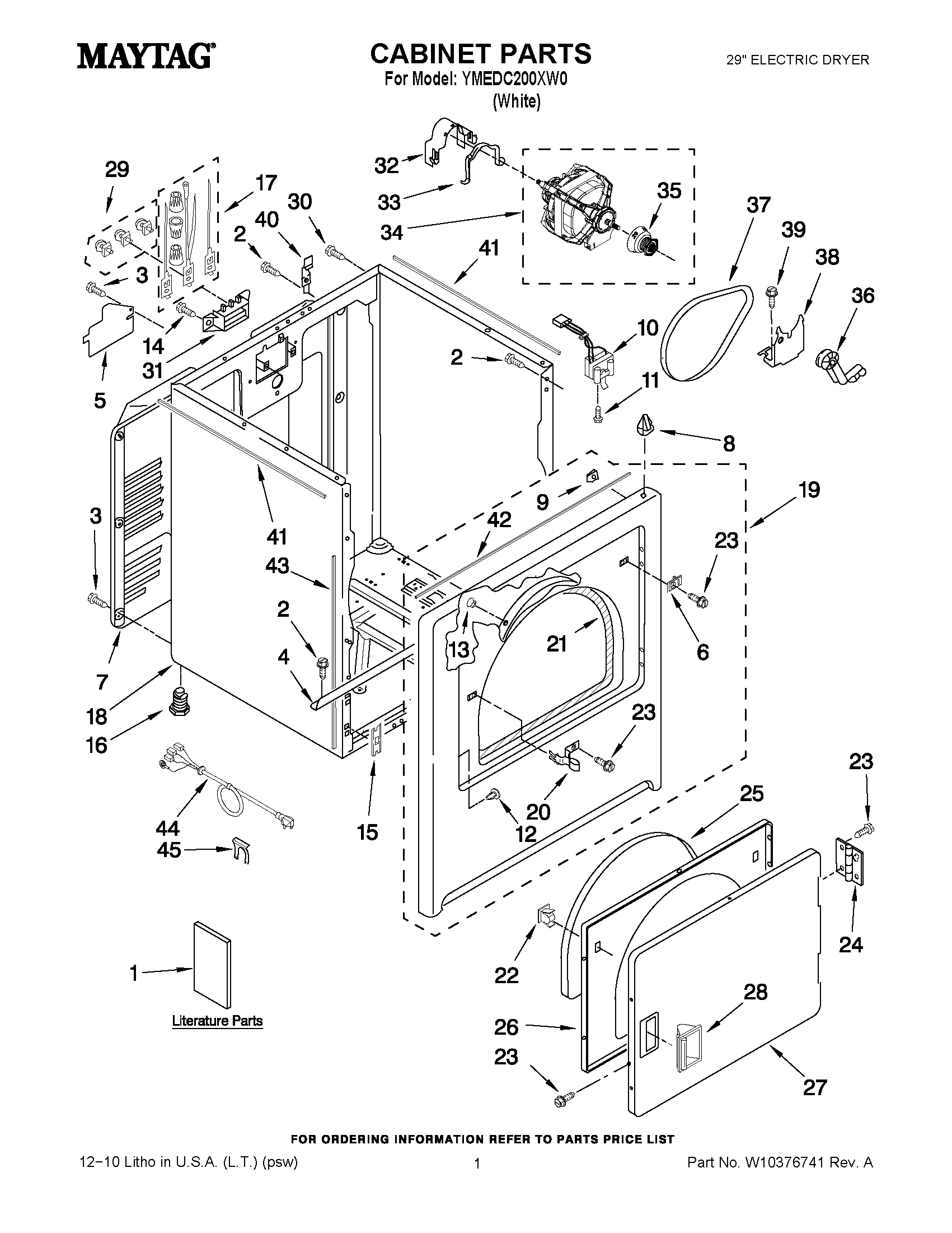01 - CABINET PARTS