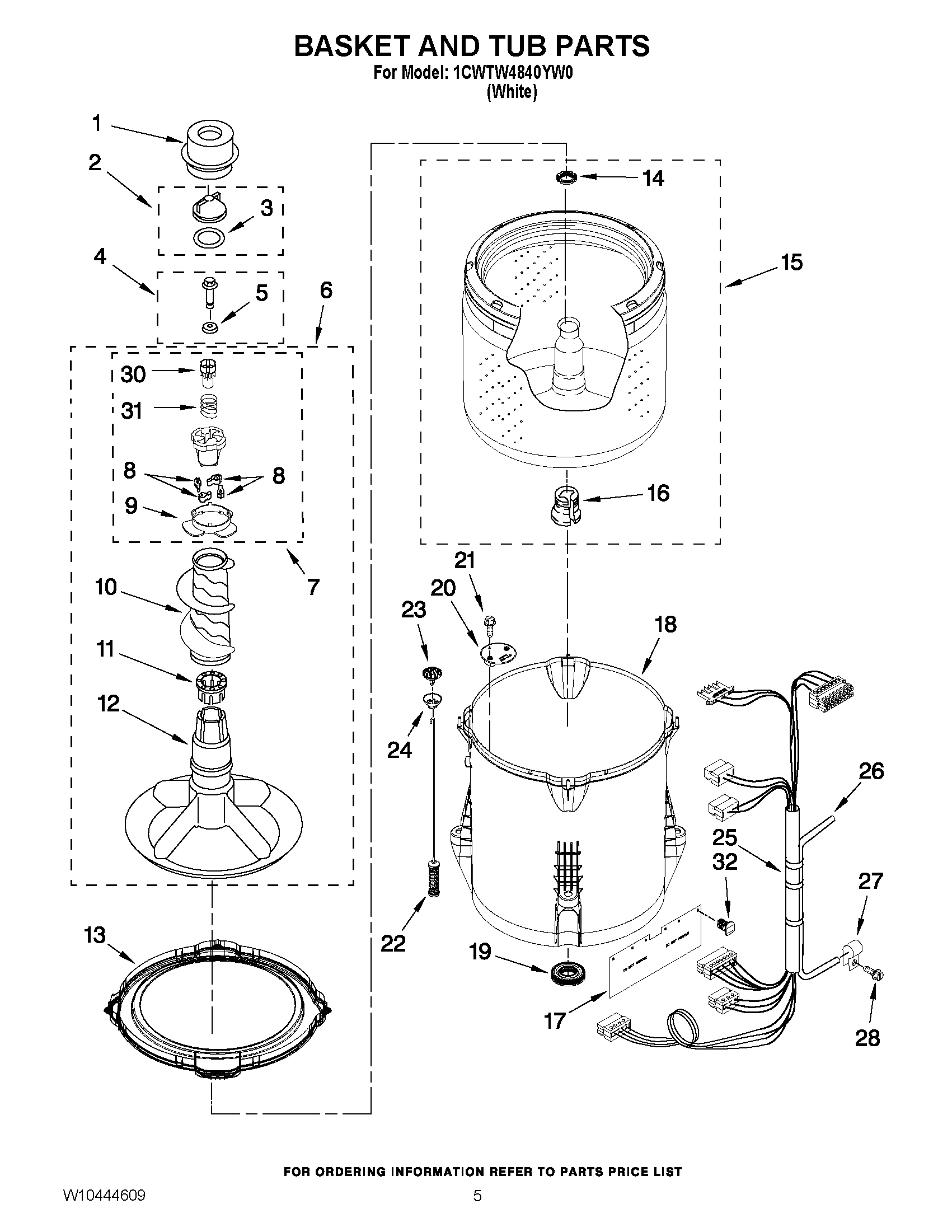 03 - BASKET AND TUB PARTS