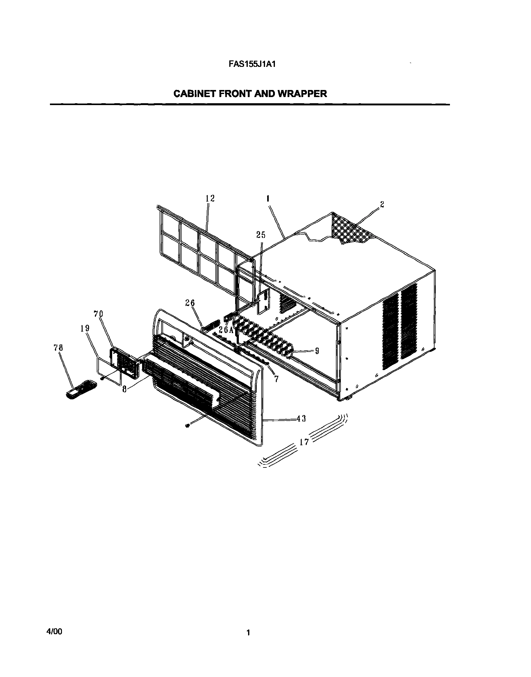 02 - CABINET FRONT/WRAPPER
