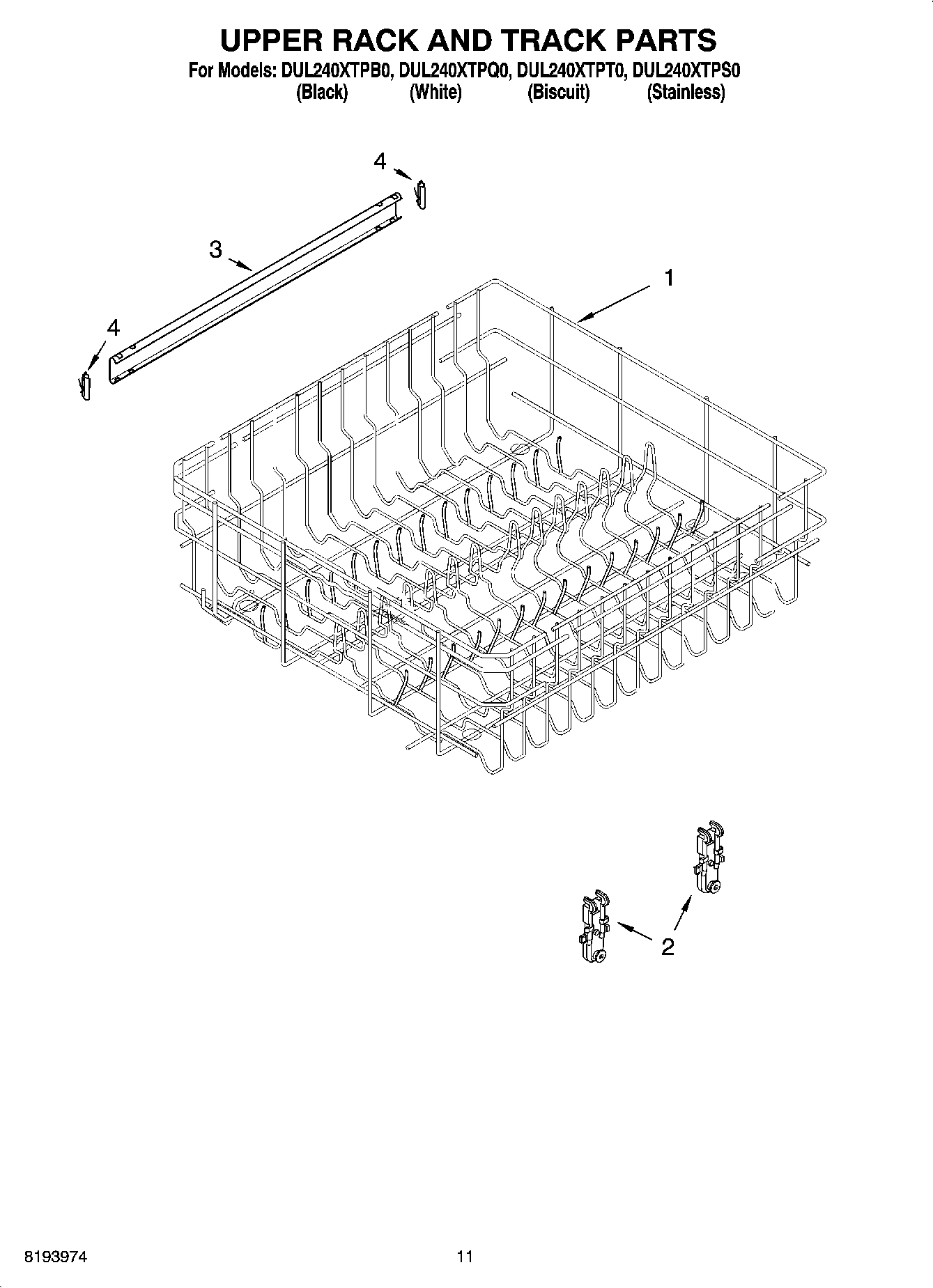 09 - UPPER RACK AND TRACK PARTS