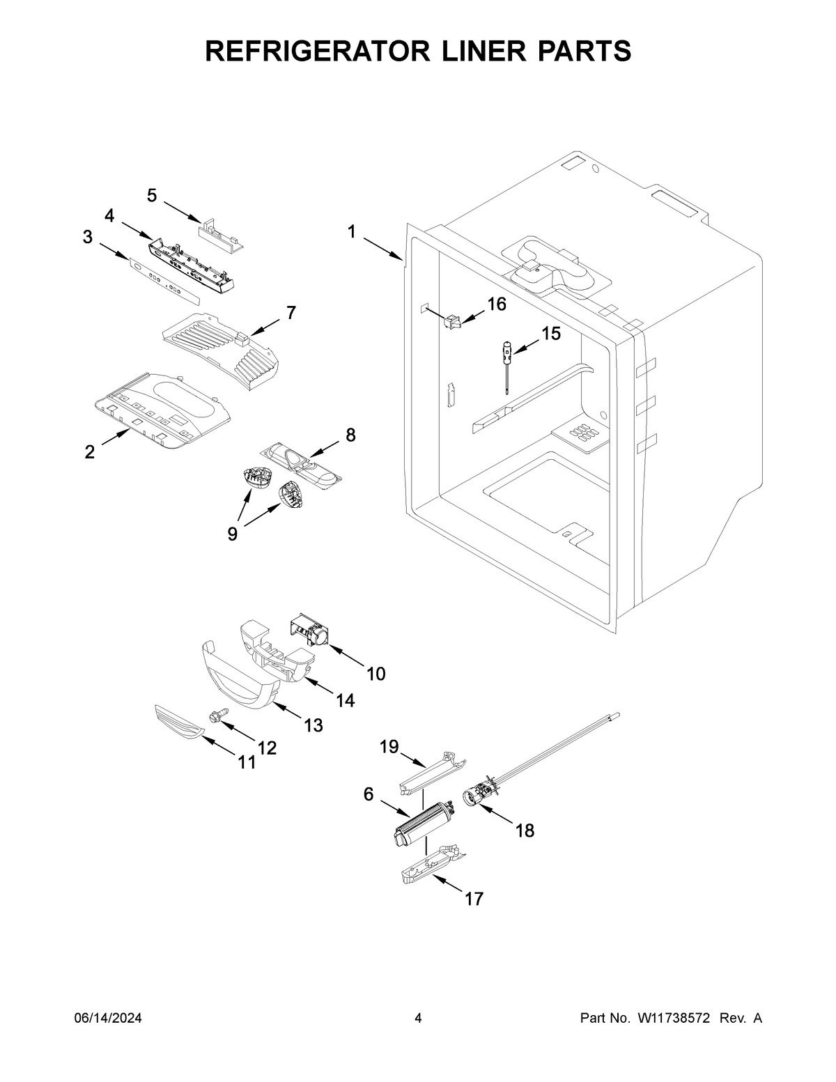 03 - REFRIGERATOR LINER PARTS