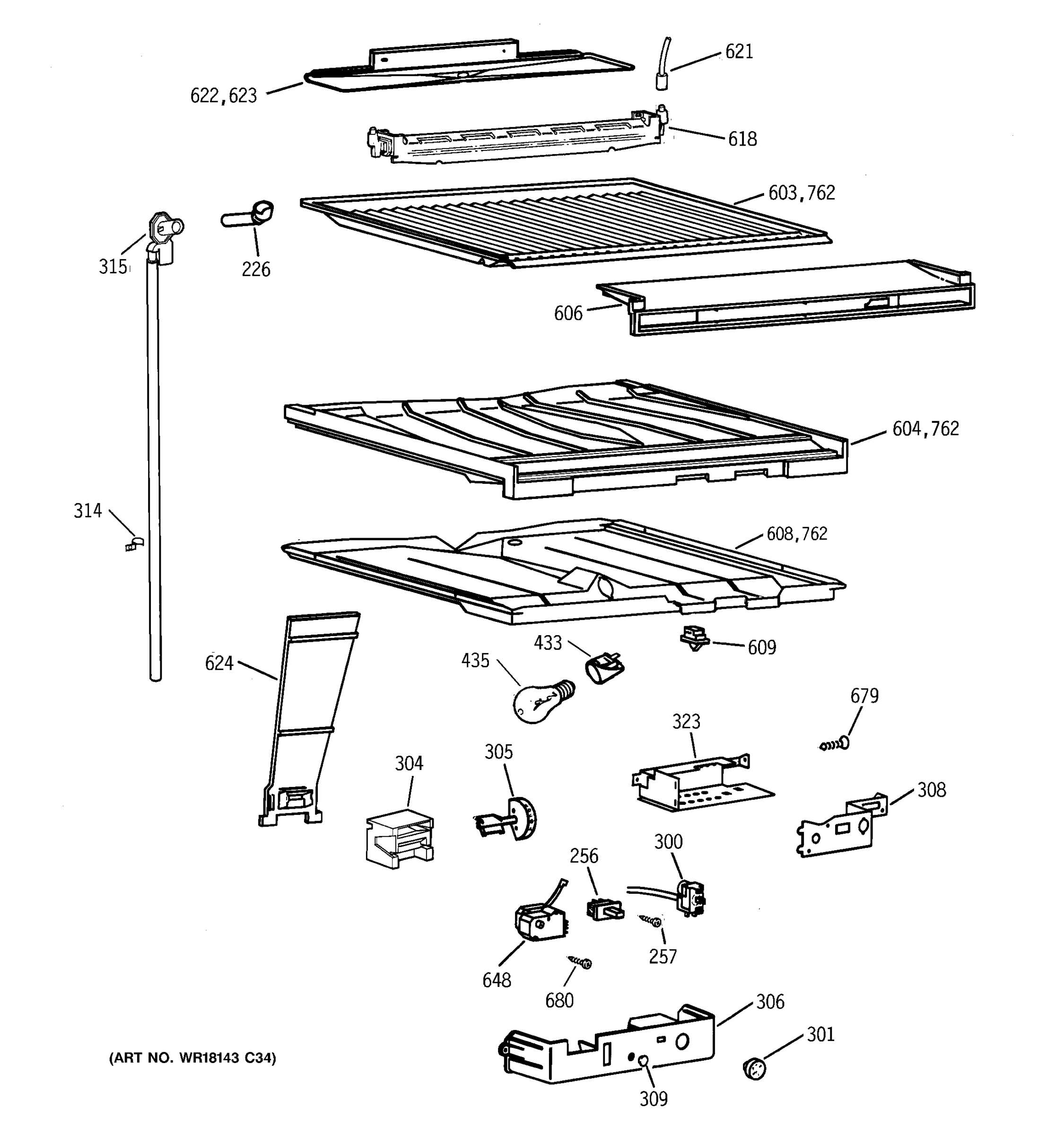 COMPARTMENT SEPARATOR PARTS