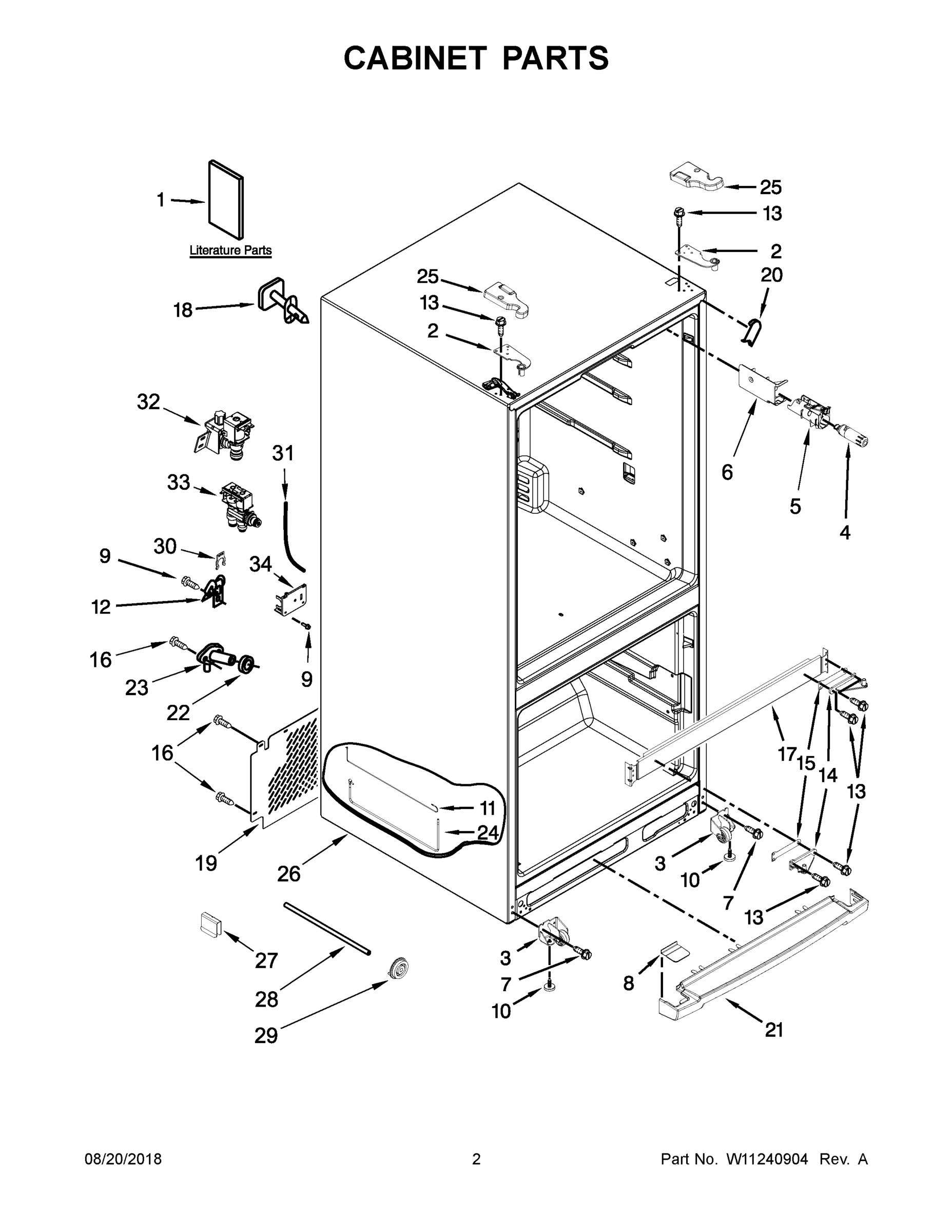 02 - CABINET PARTS
